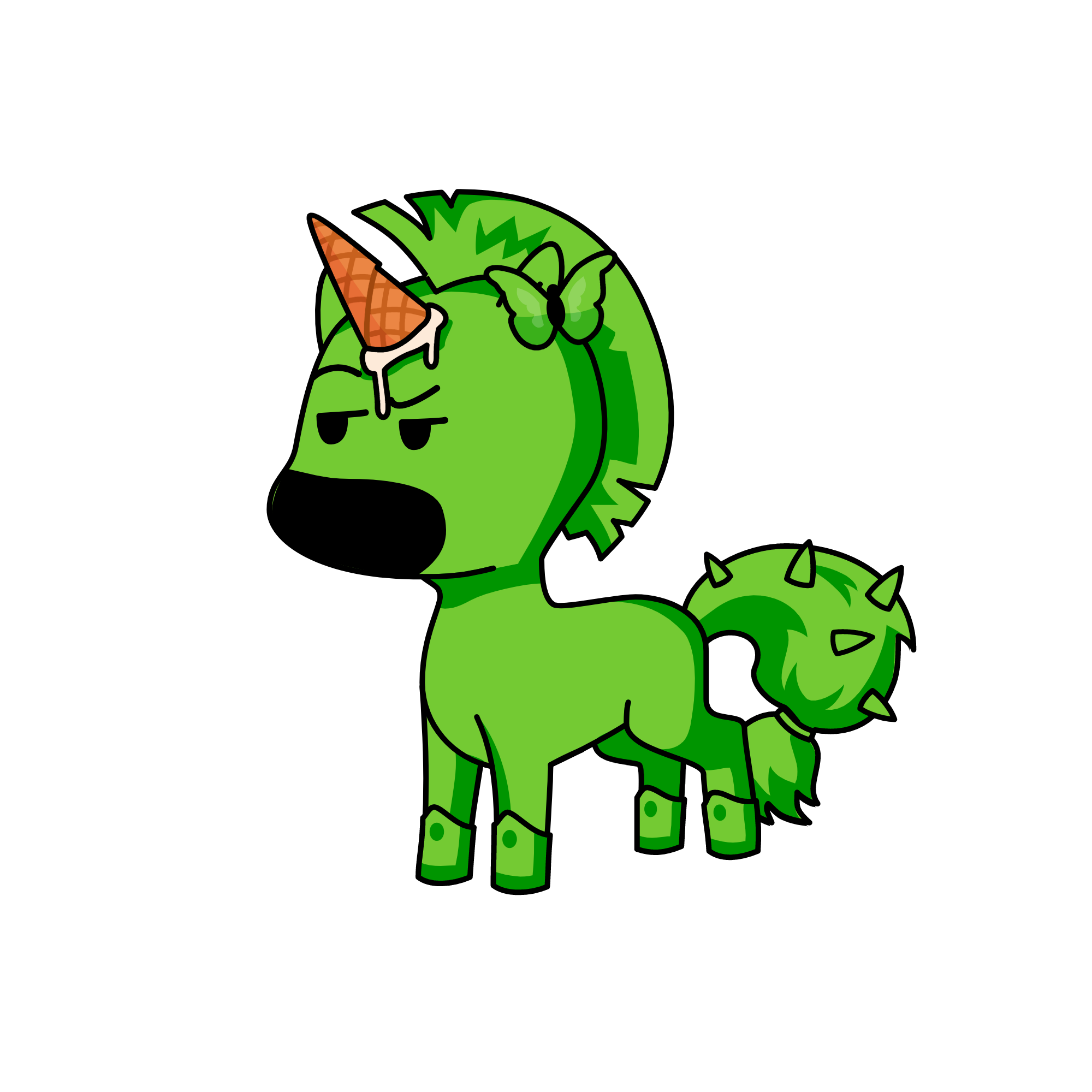 Green valley, the unicorn