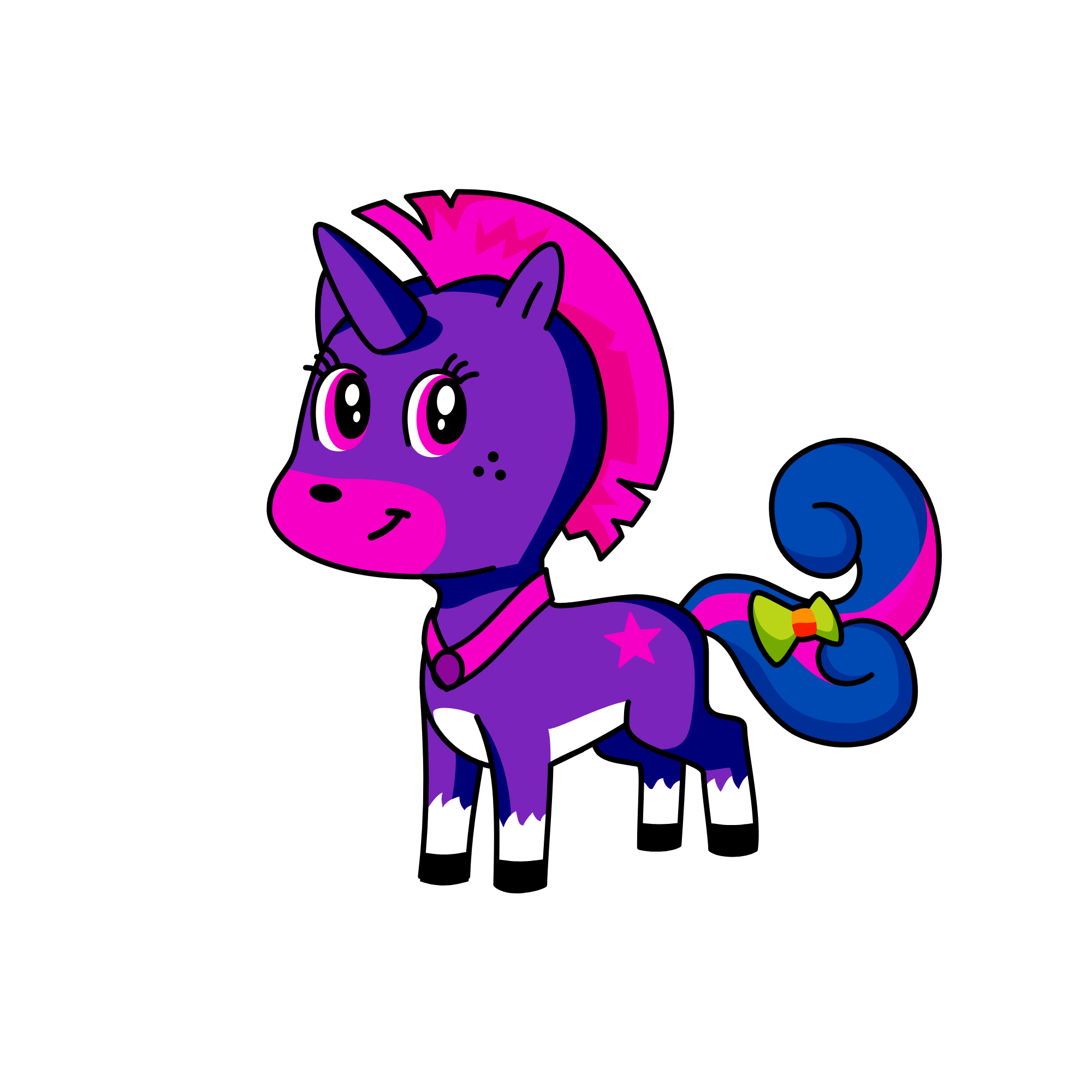 Hairball, the unicorn