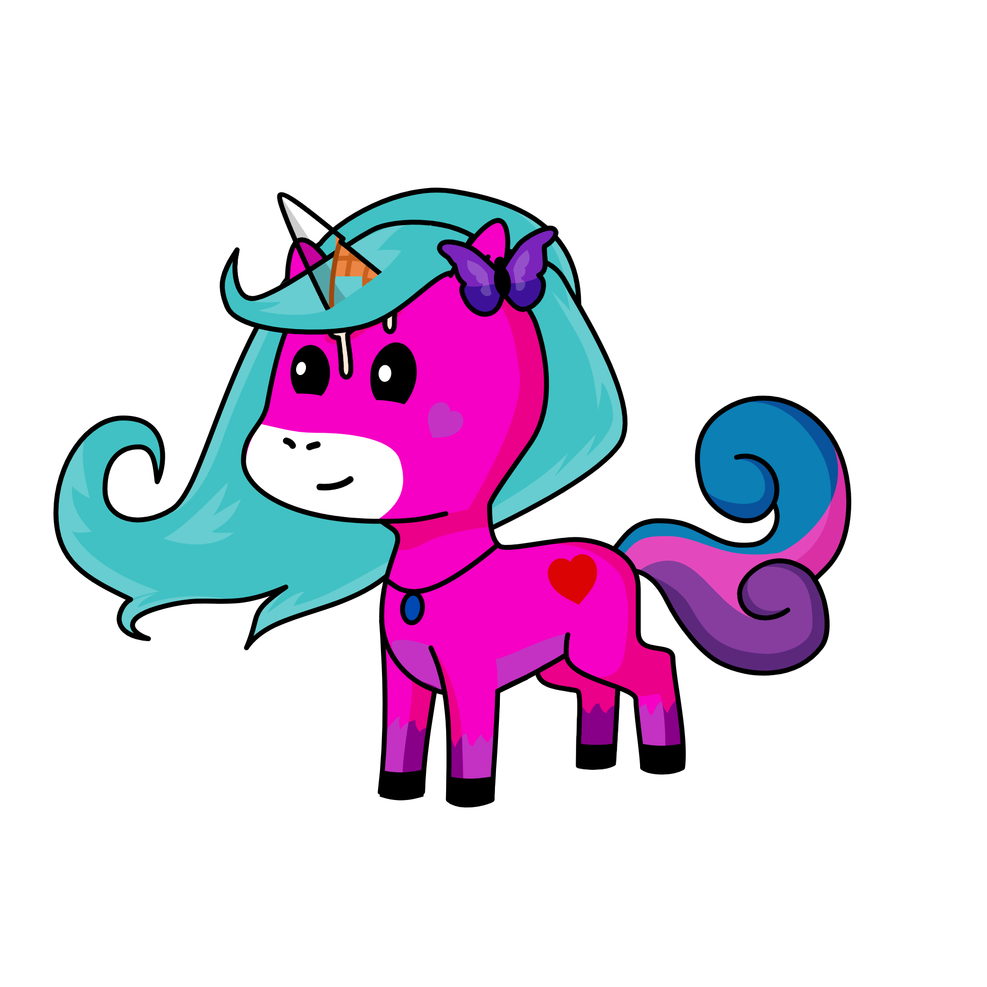Cute, the unicorn