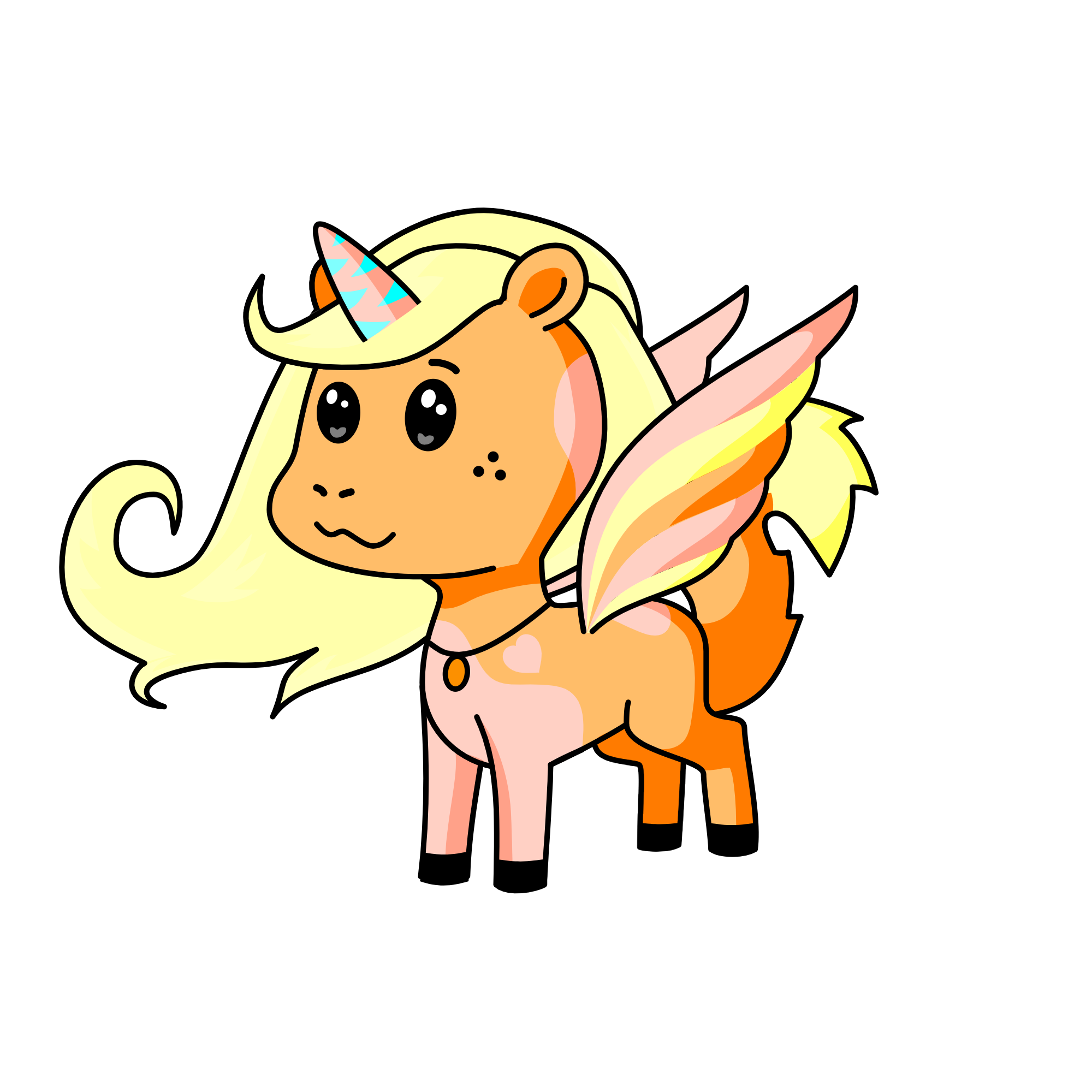 Rainbow sherbert, the unicorn