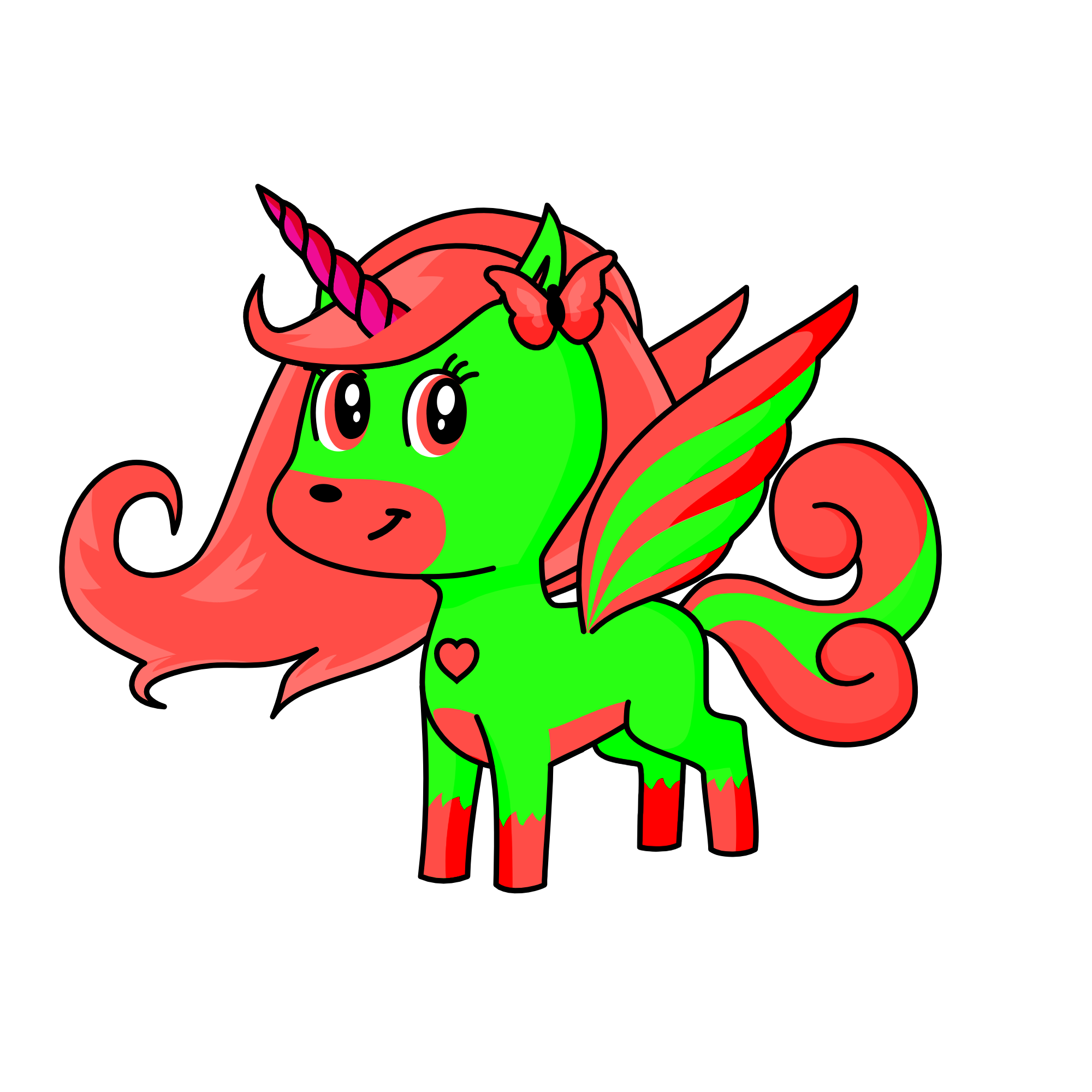 kiwi strawberry🍓🥝, the unicorn