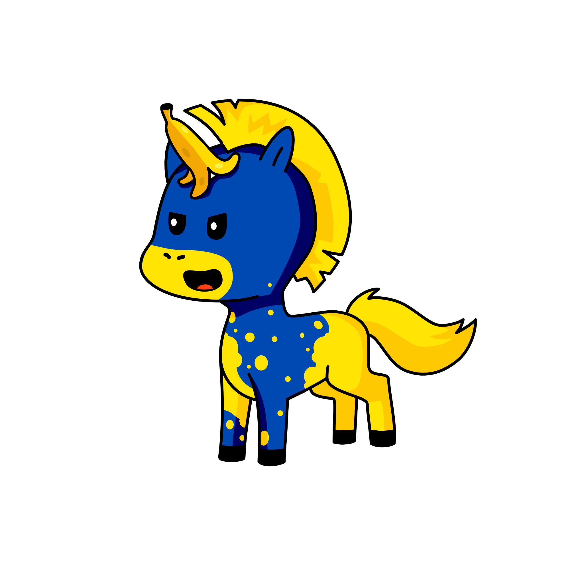 Blue Banana , the unicorn