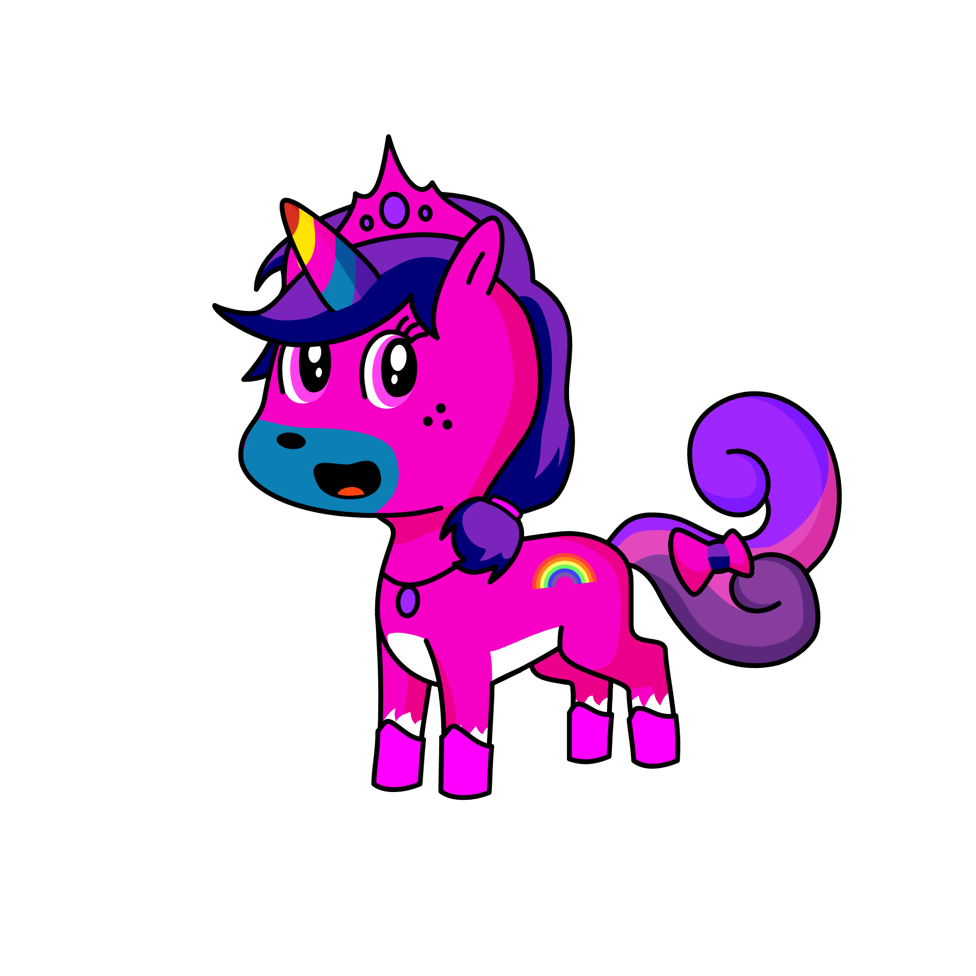 Dizzy Curley., the unicorn