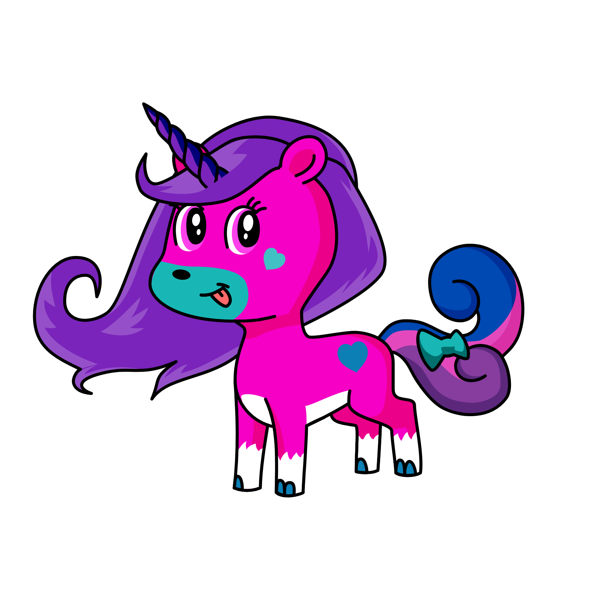 Dawn, the unicorn