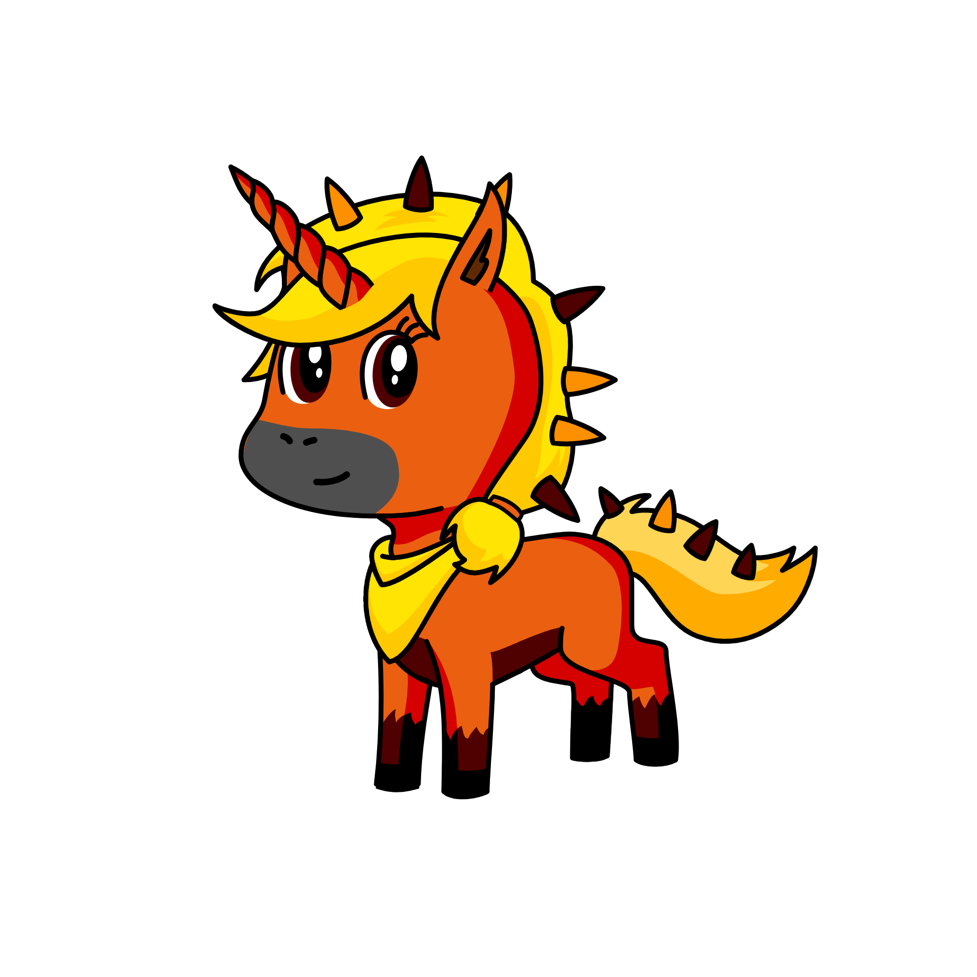Flame, the unicorn