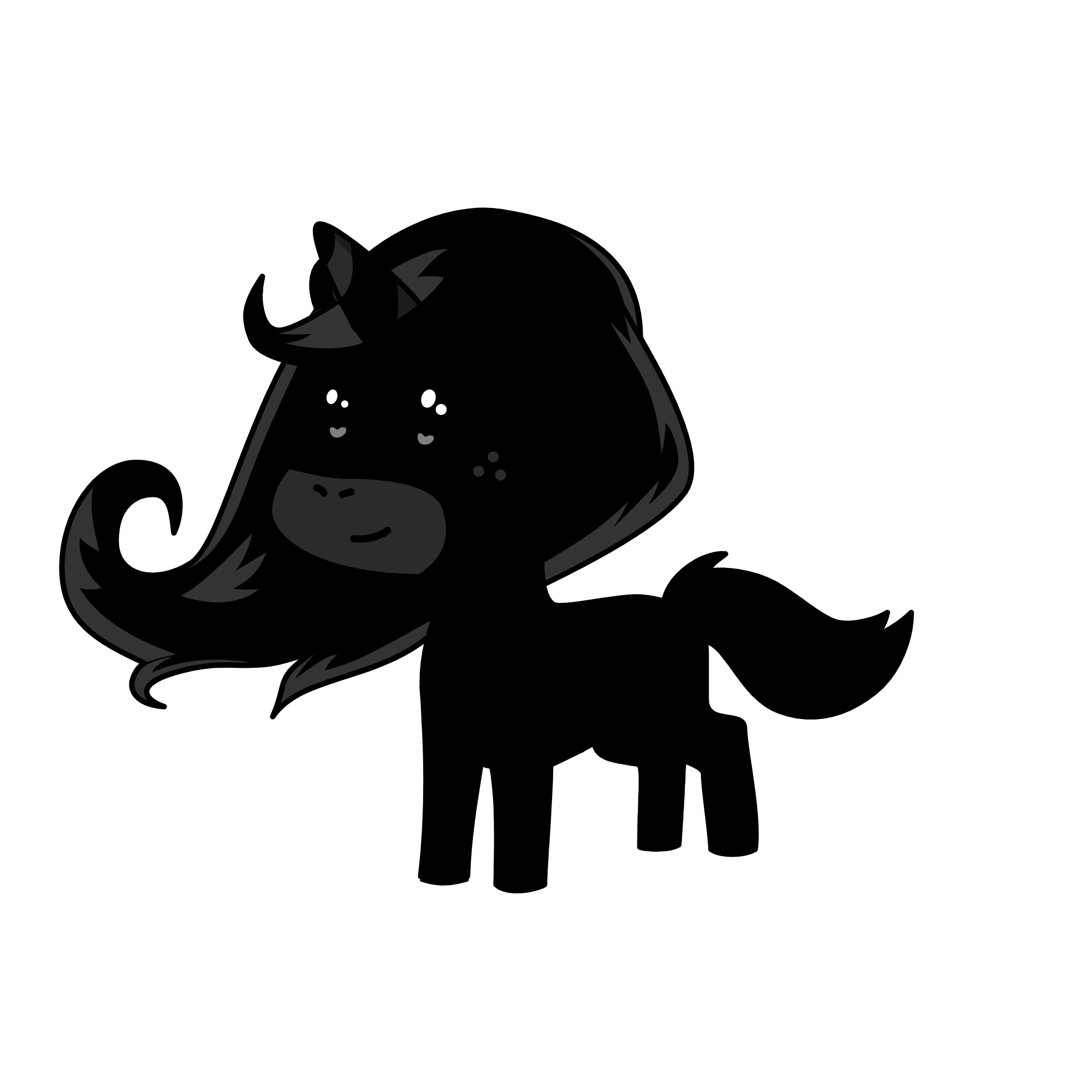 black beuty, the unicorn