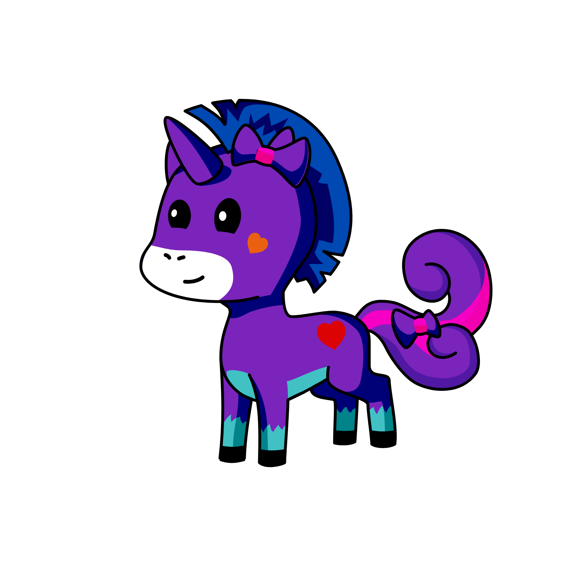 Hairball, the unicorn