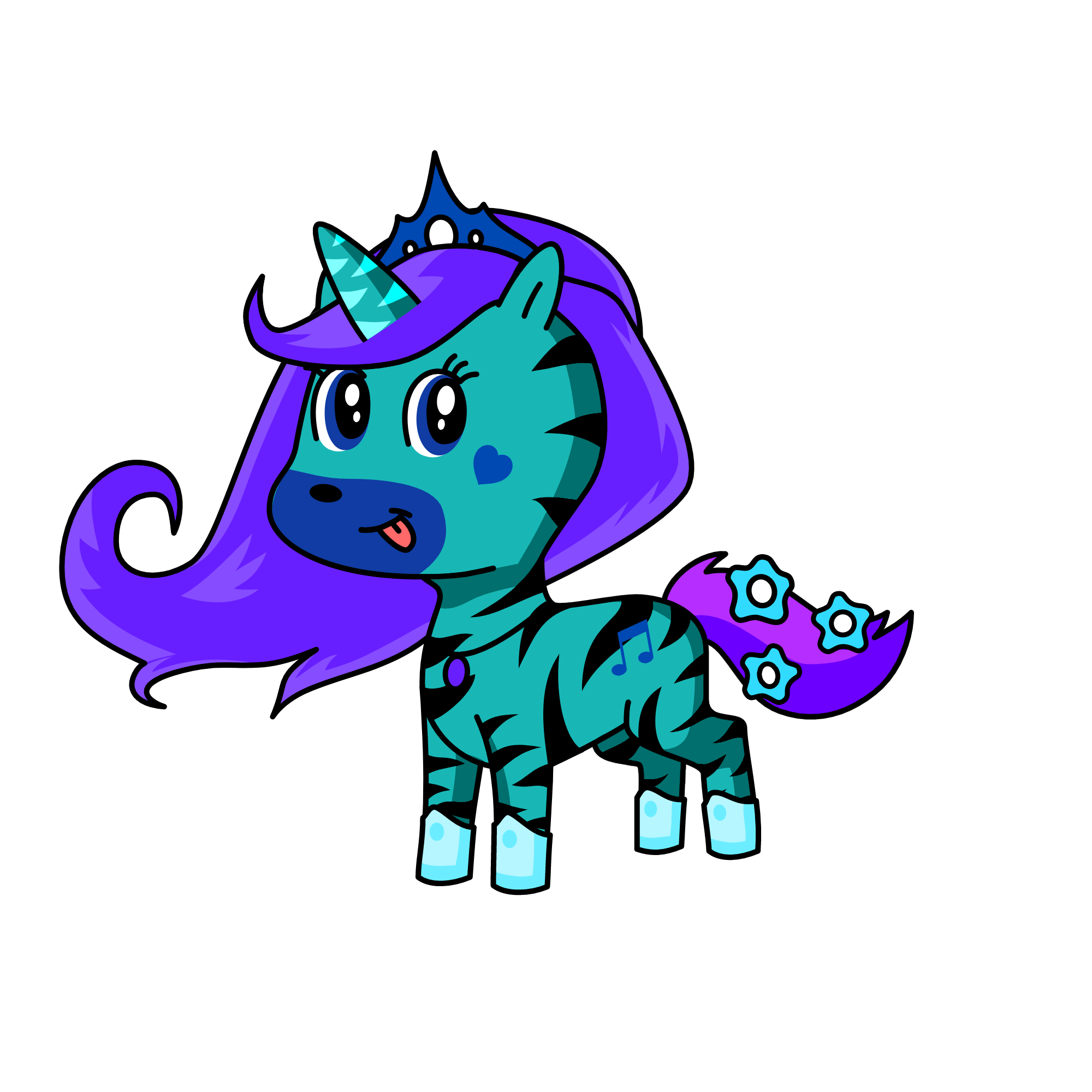 Queen Snowy, the unicorn