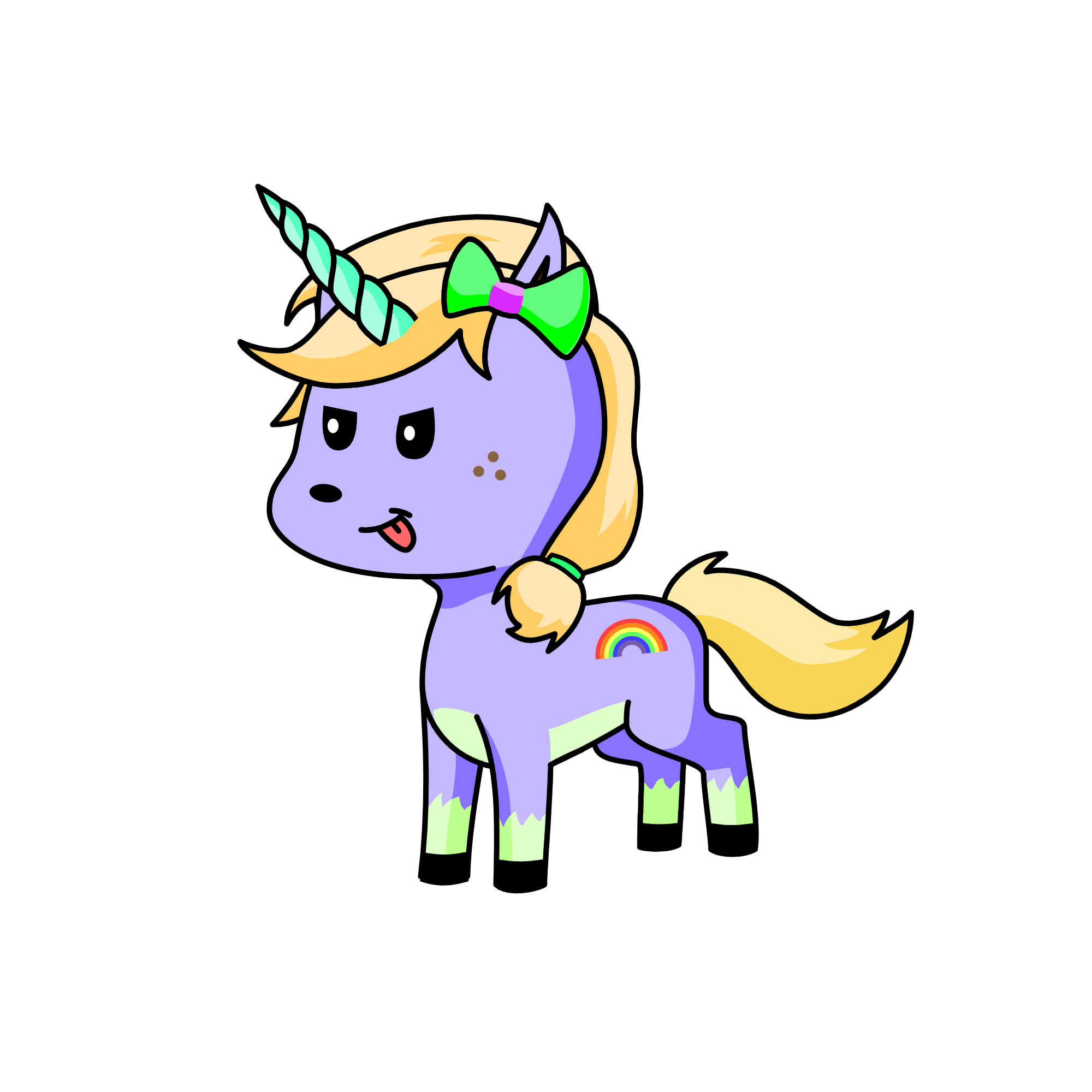 Grapie, the unicorn