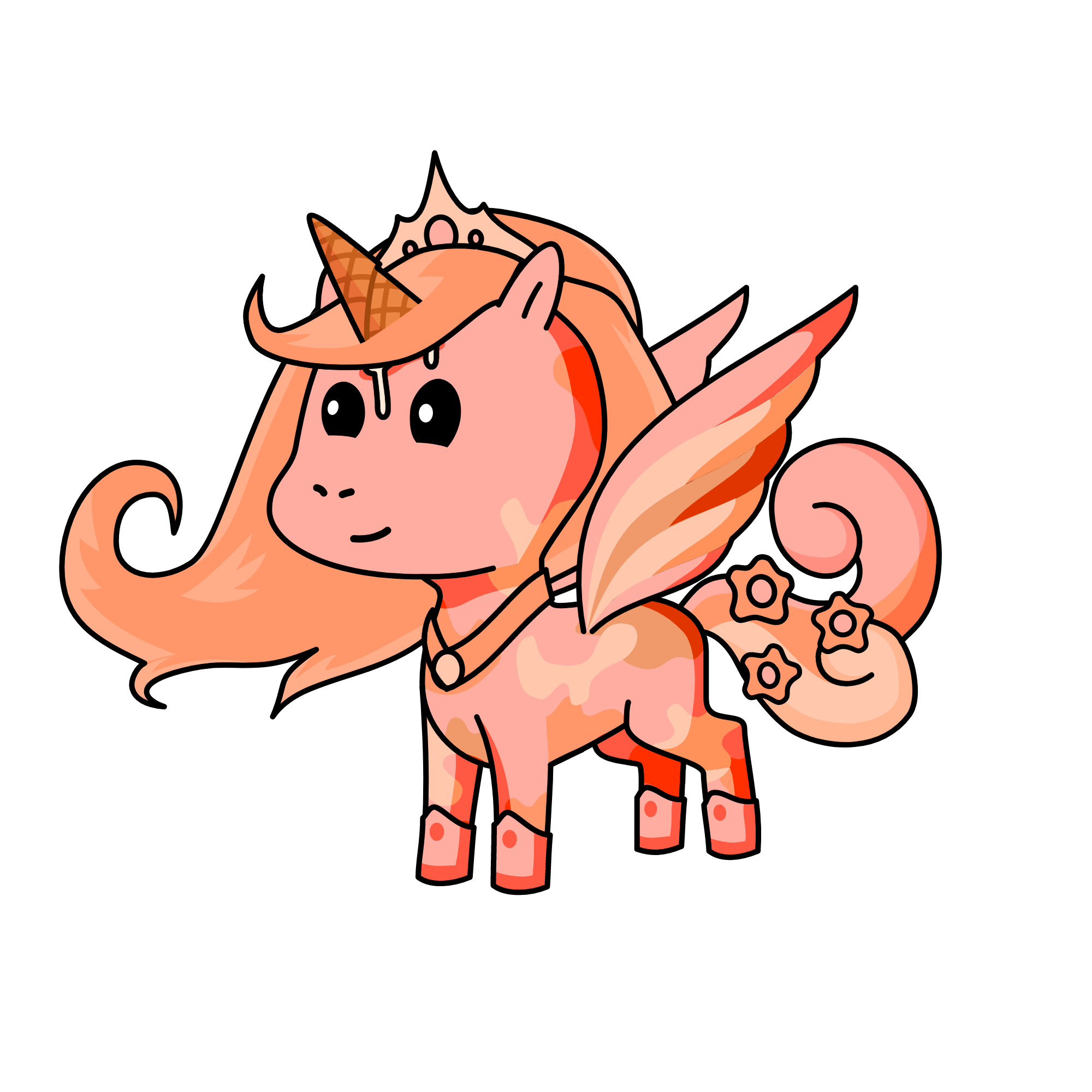 Ice cream pech, the unicorn