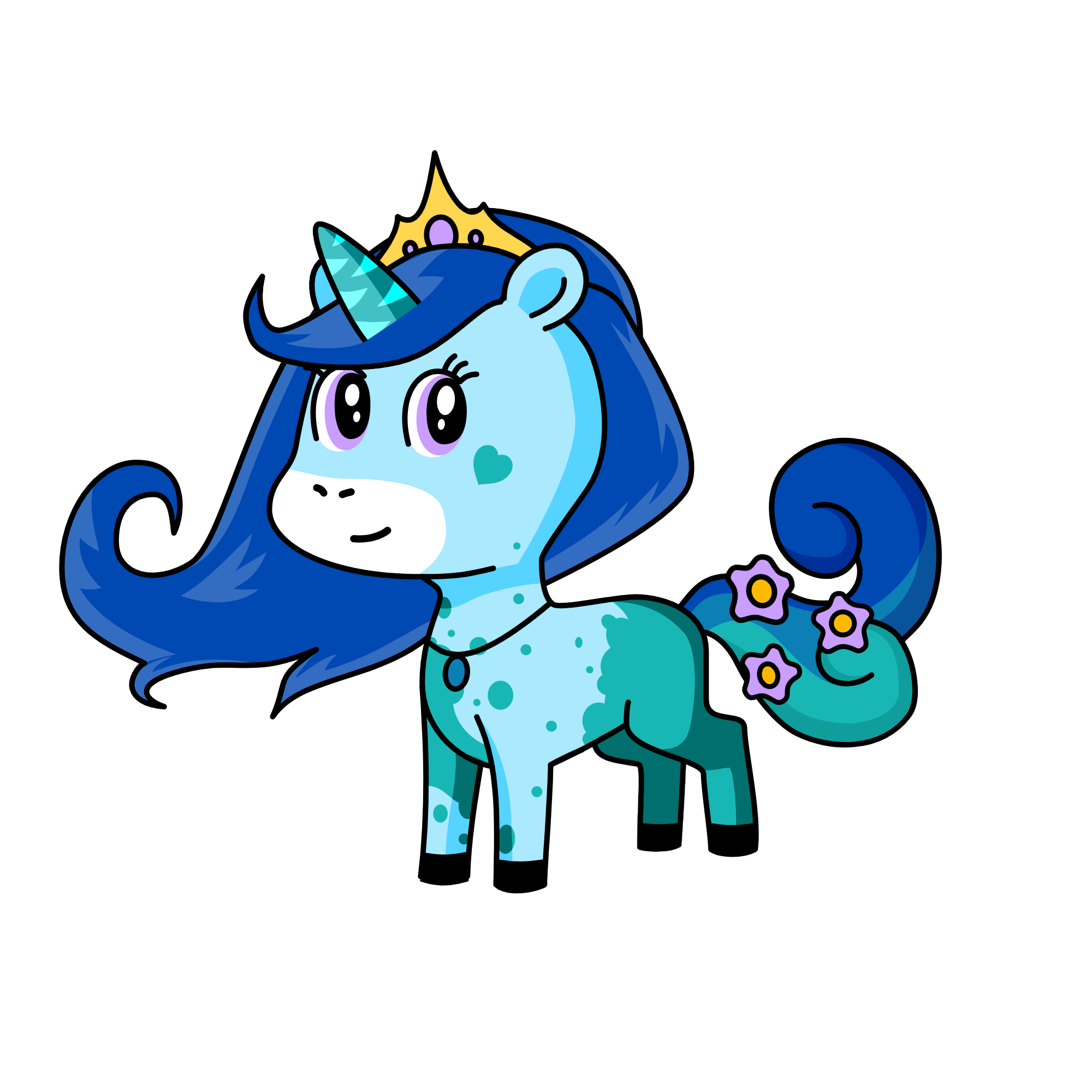 snowy, the unicorn