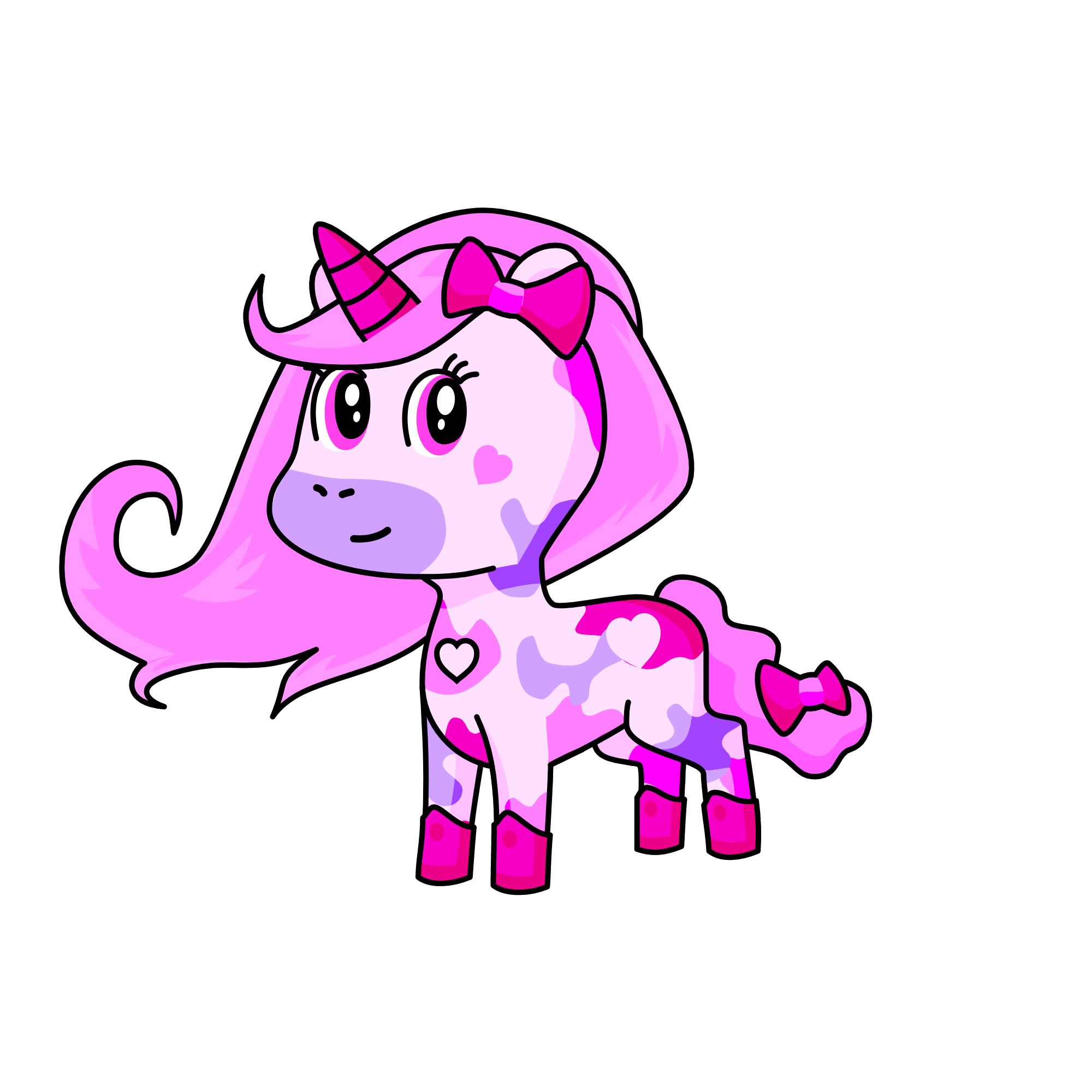 pink, the unicorn