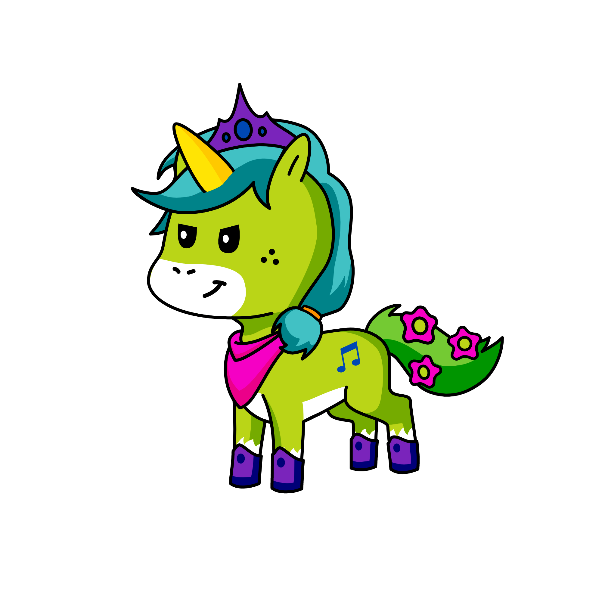 princess leona , the unicorn
