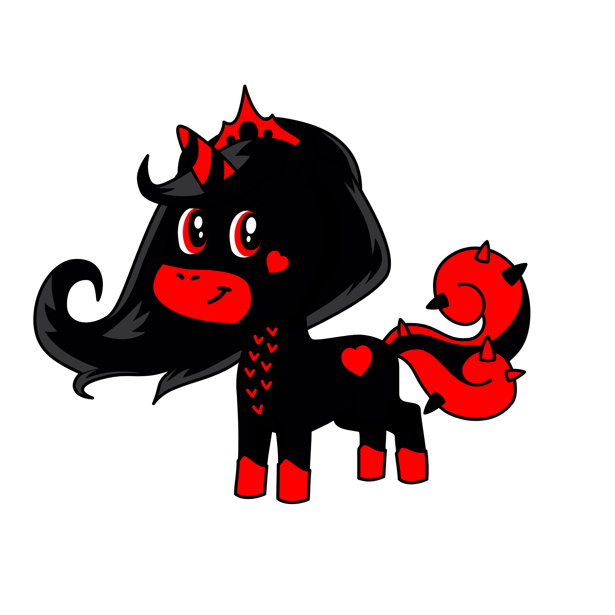 queen of hearts, the unicorn