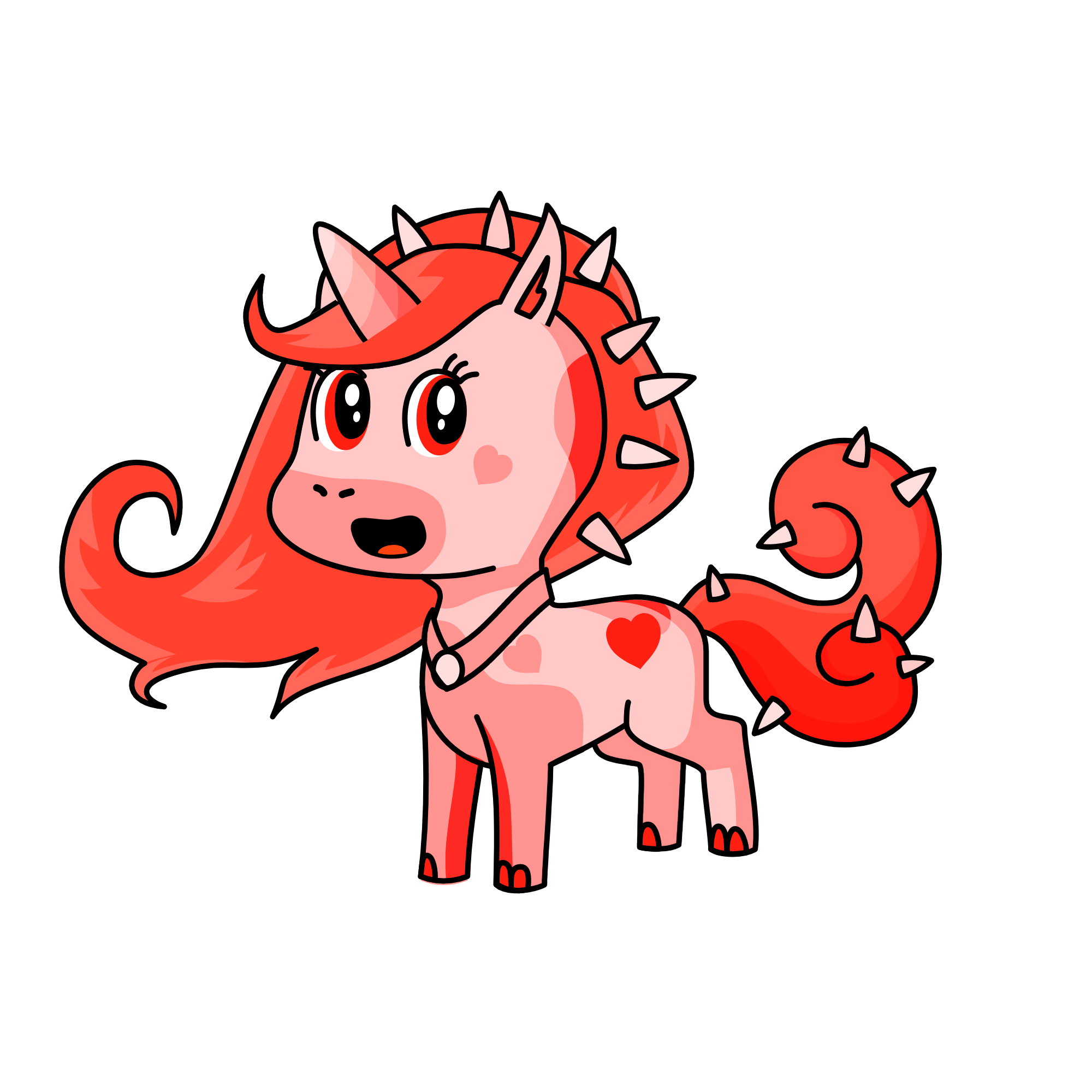 TO pink for ME!!, the unicorn