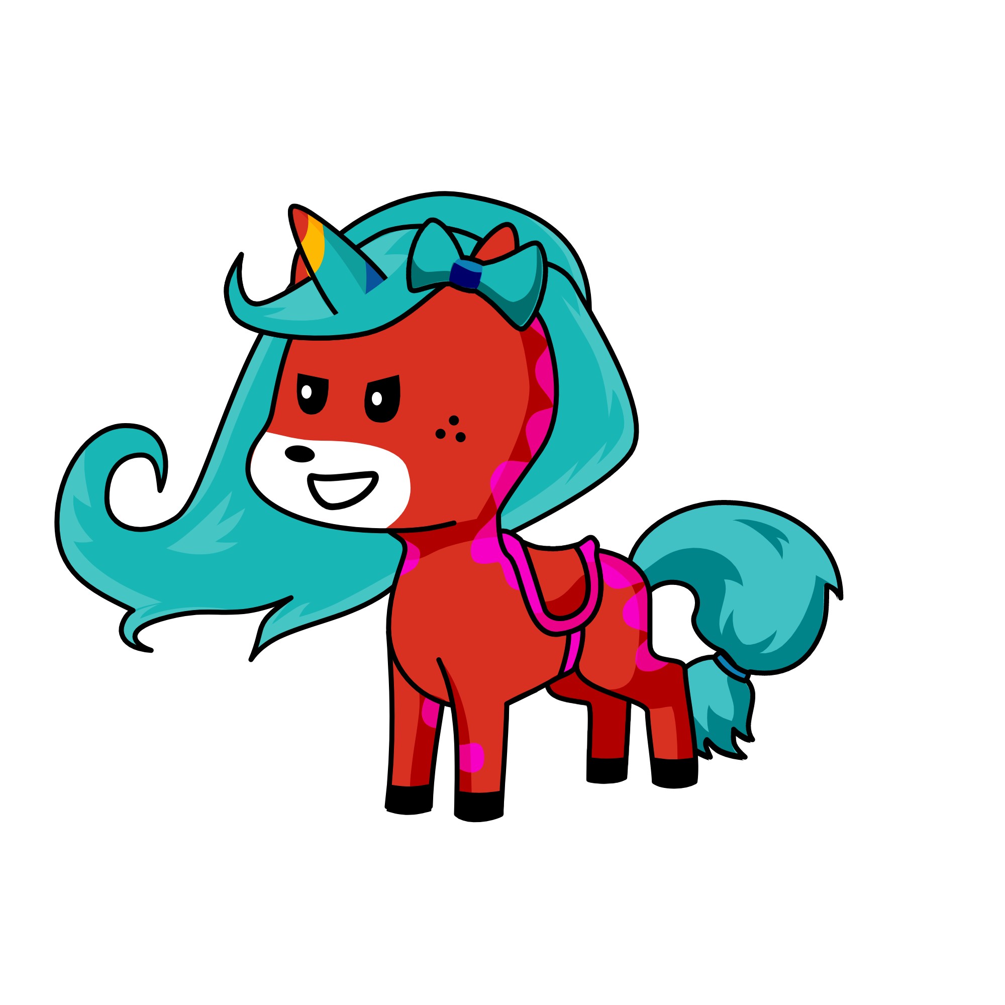 oops my finger slipped, the unicorn