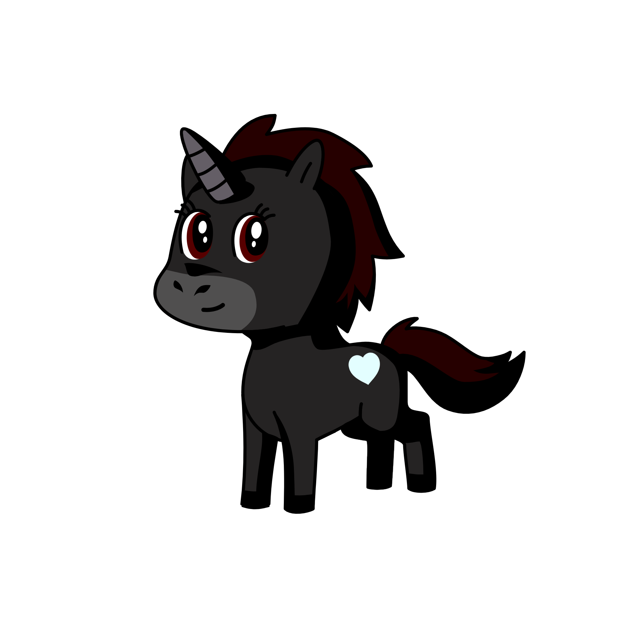 Pearl the unicorn goat, the unicorn