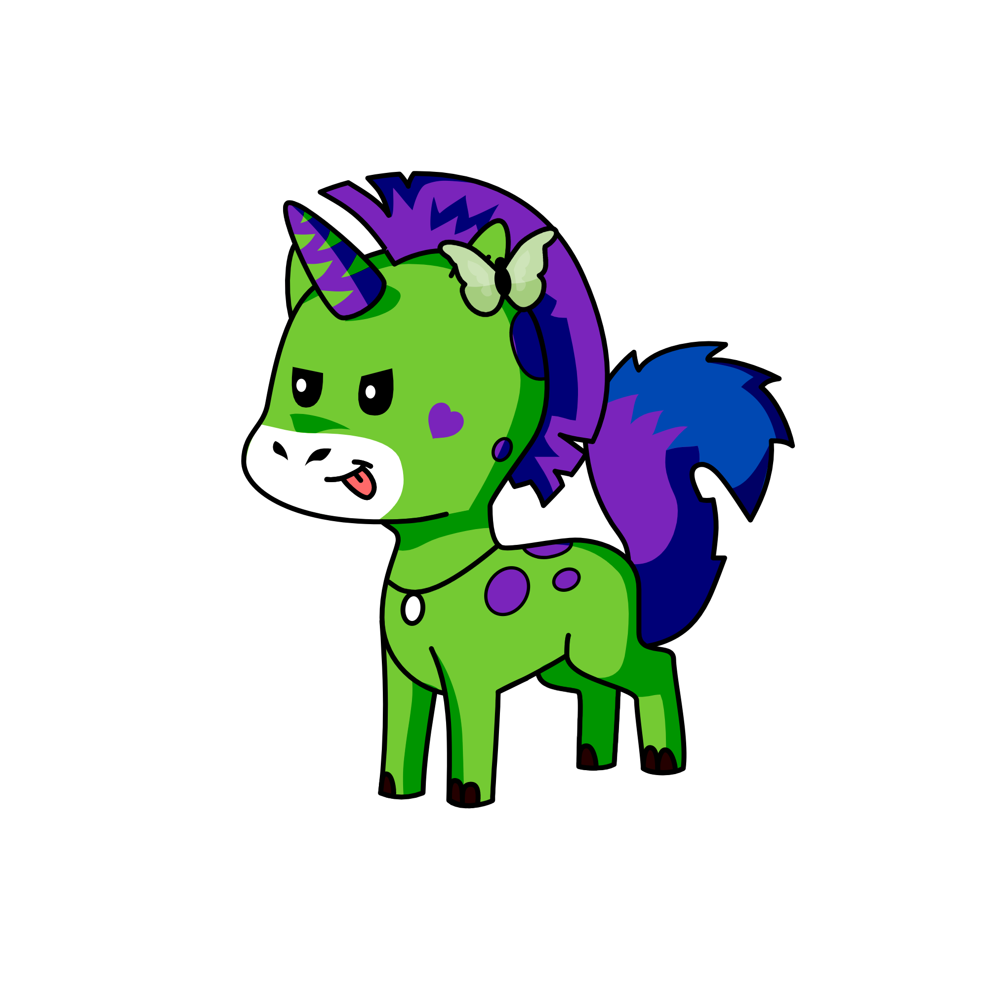 Scribblez, the unicorn