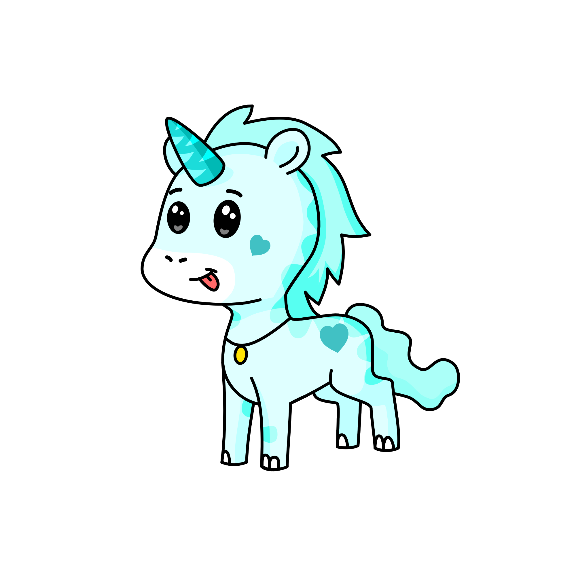 snowy, the unicorn