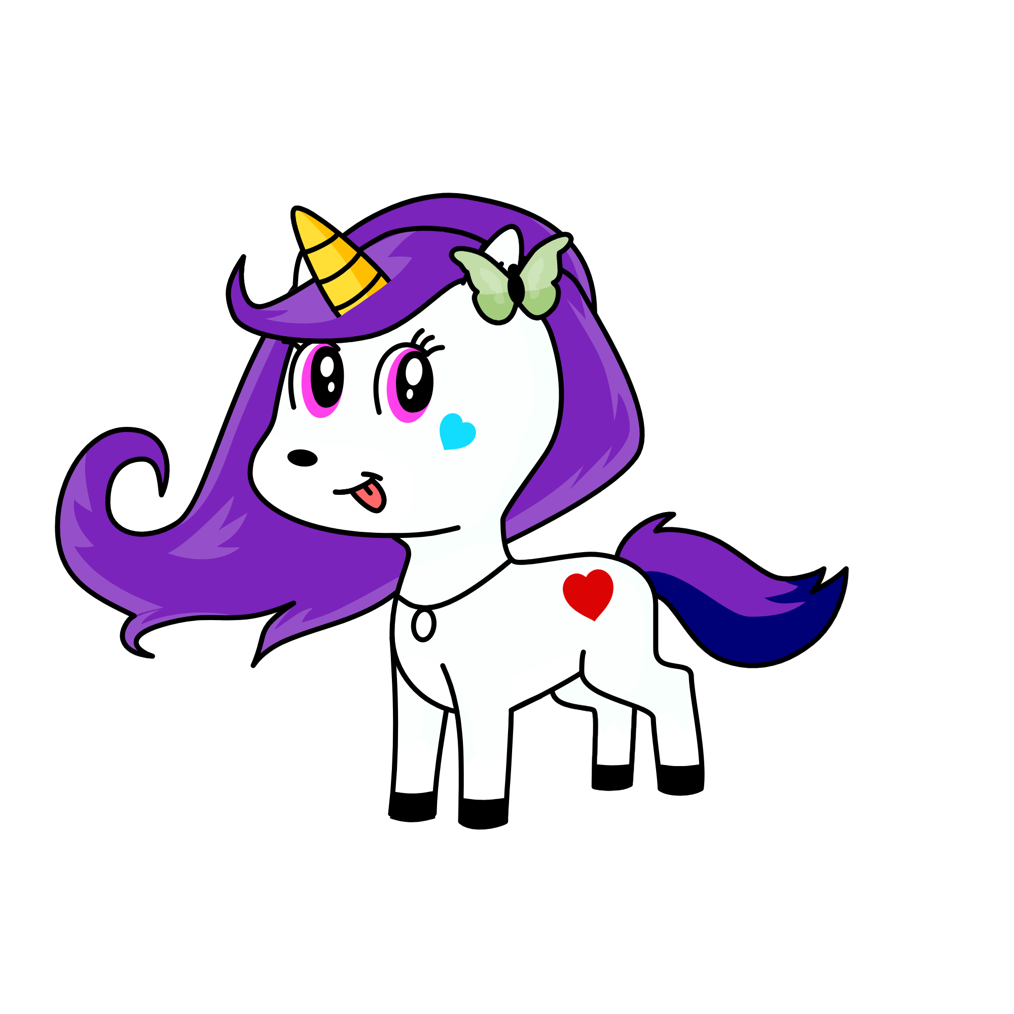 cutie bear, the unicorn