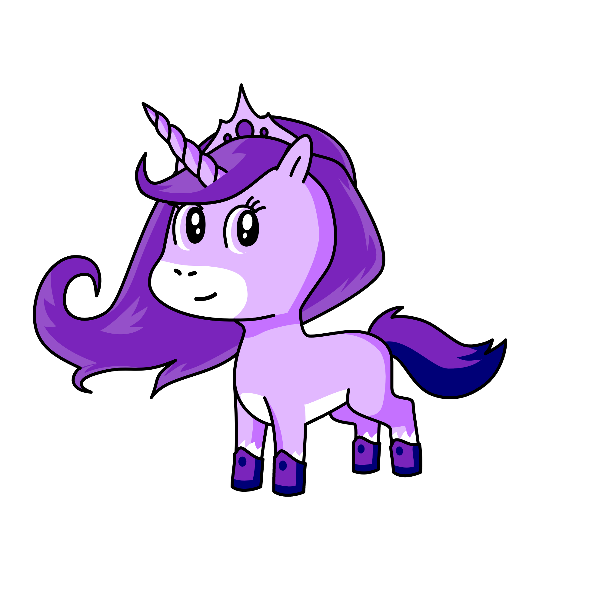 violet, the unicorn