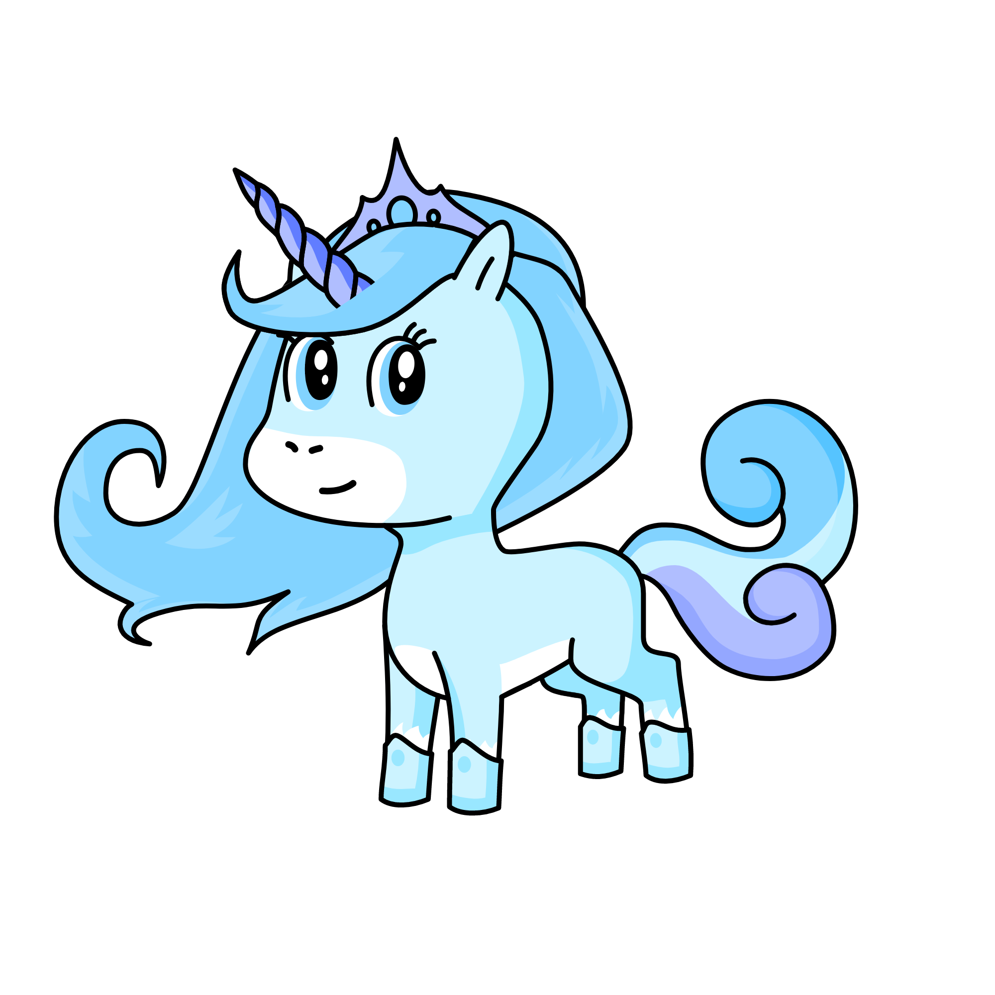 Prinses snow, the unicorn