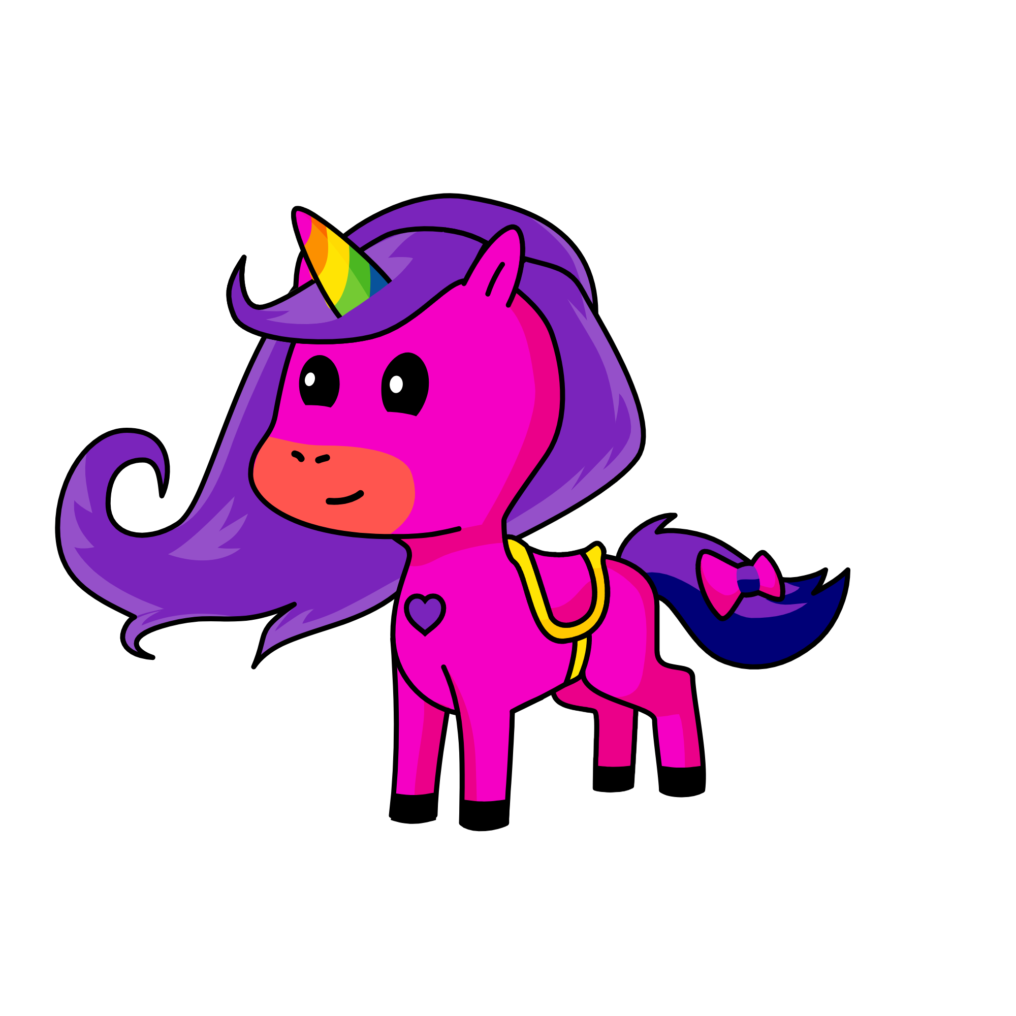 princess rainbow light, the unicorn