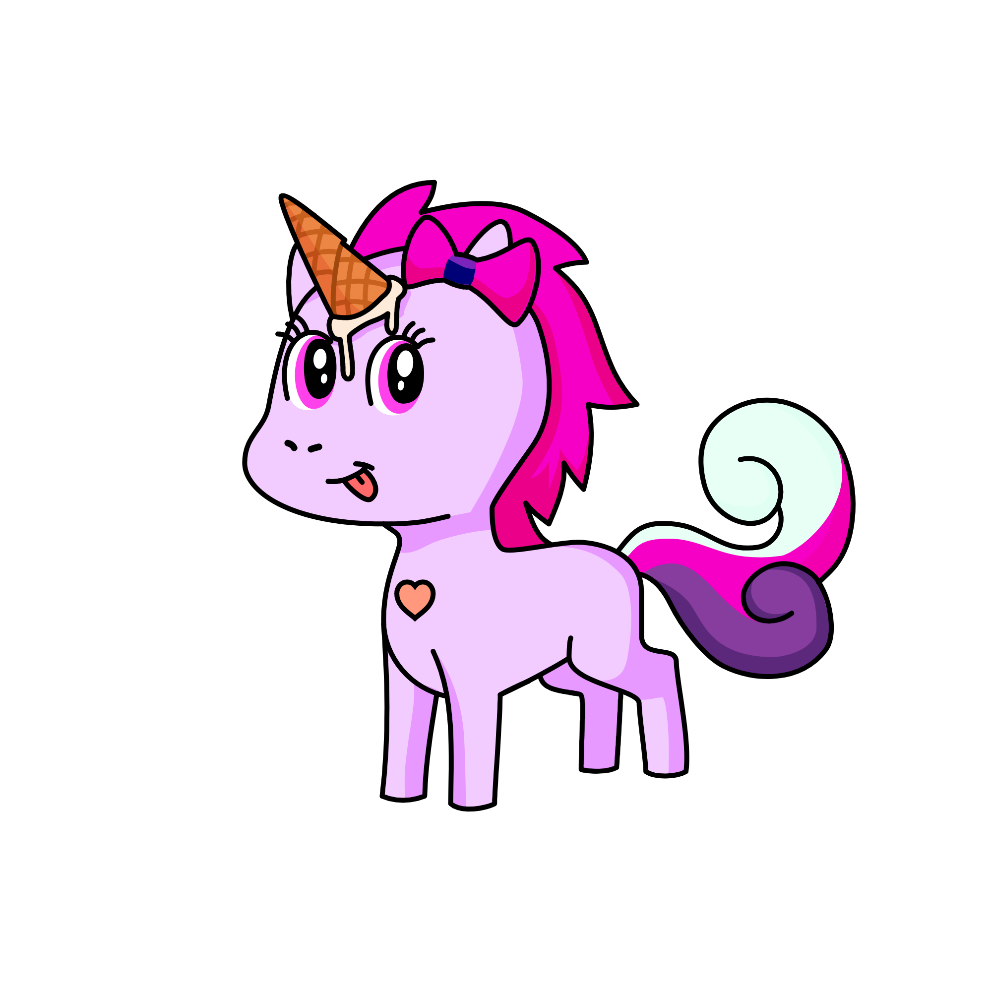 cream, the unicorn