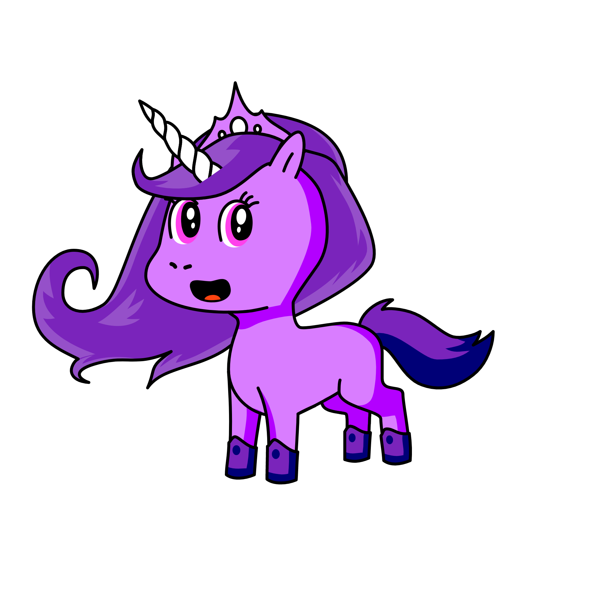 violet, the unicorn