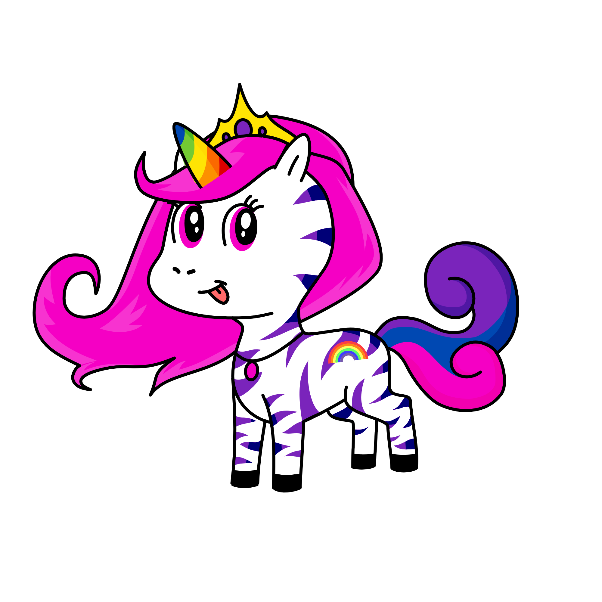 rainbow prinsses, the unicorn