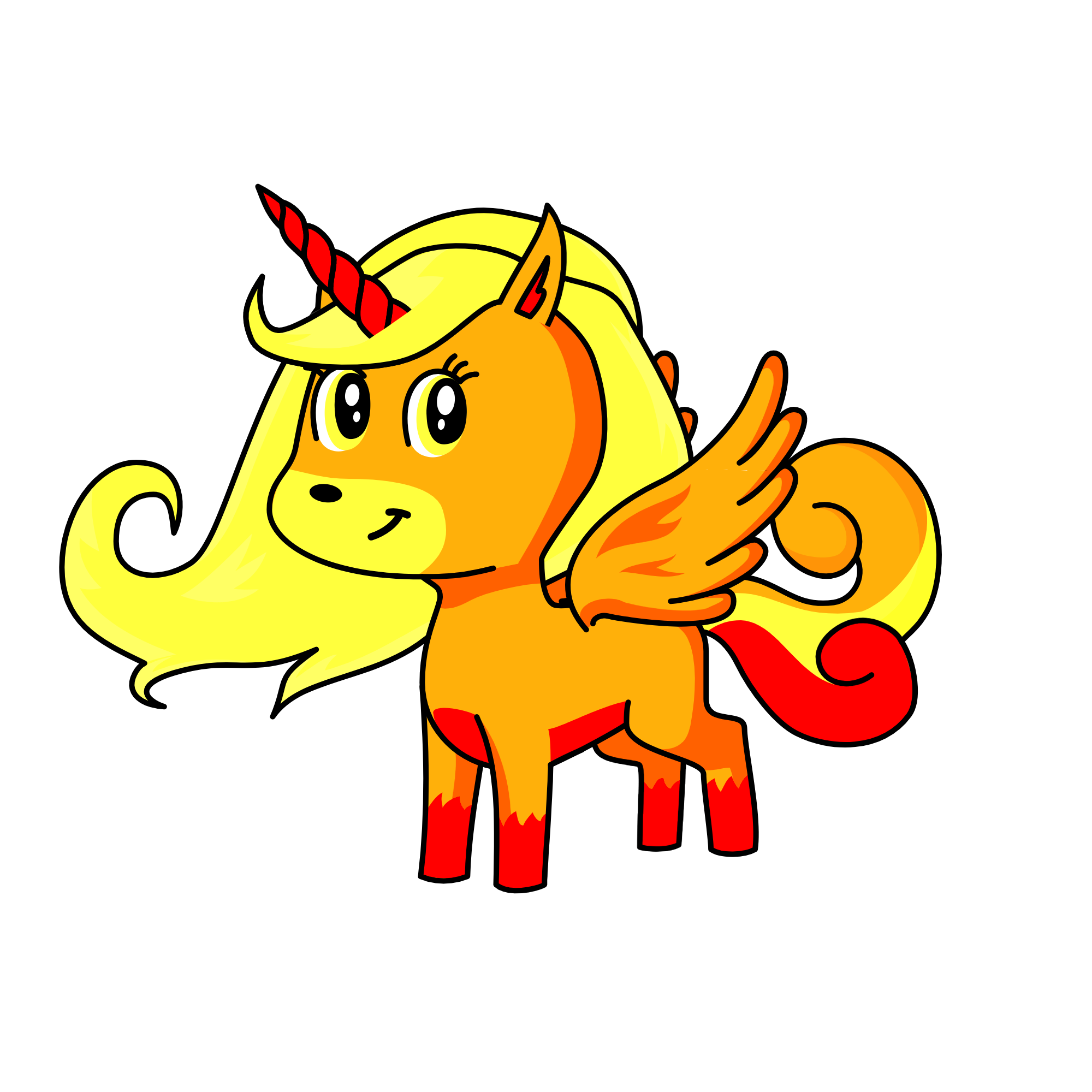 the sun🌞, the unicorn