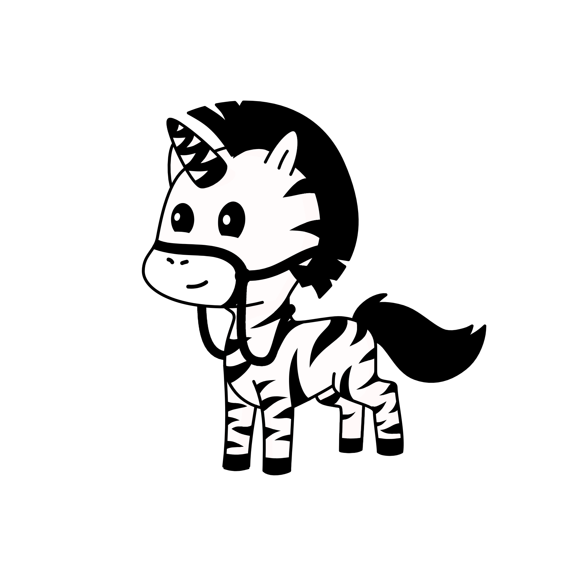 ZeZe the Zebra, the unicorn