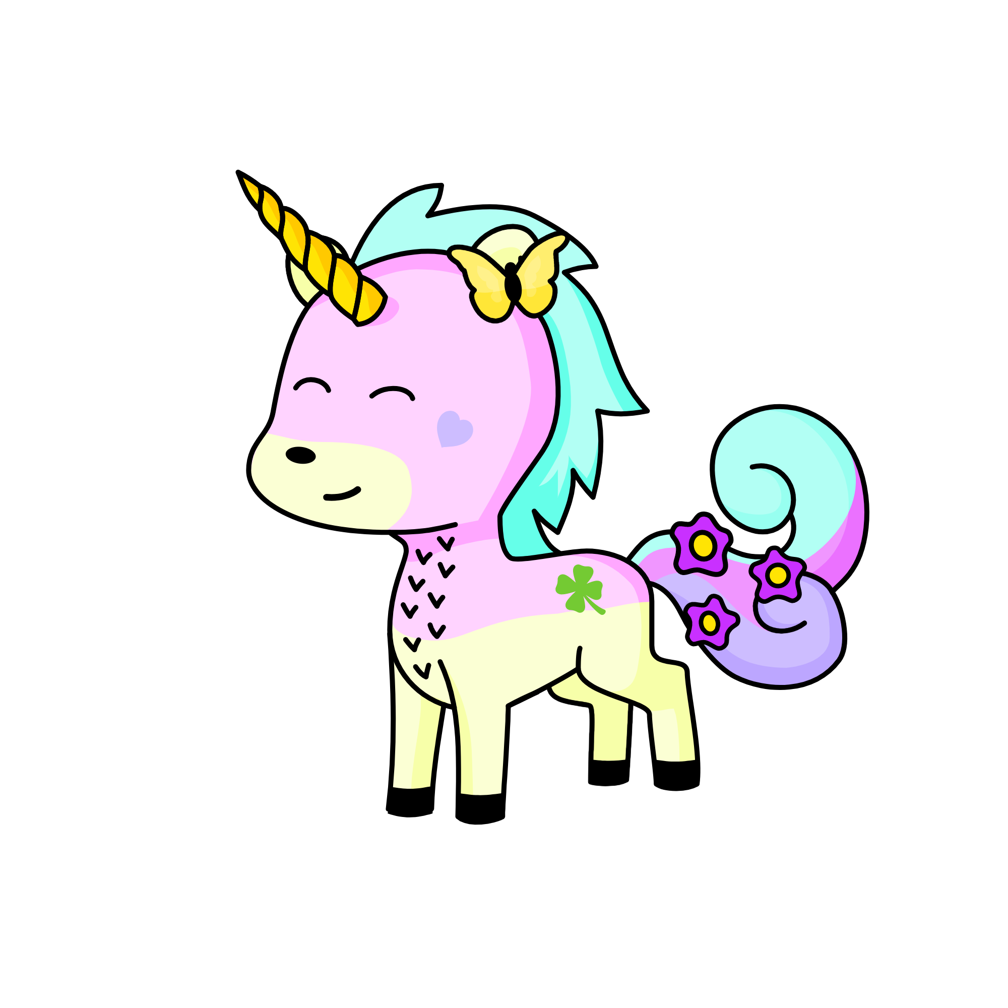 flower, the unicorn