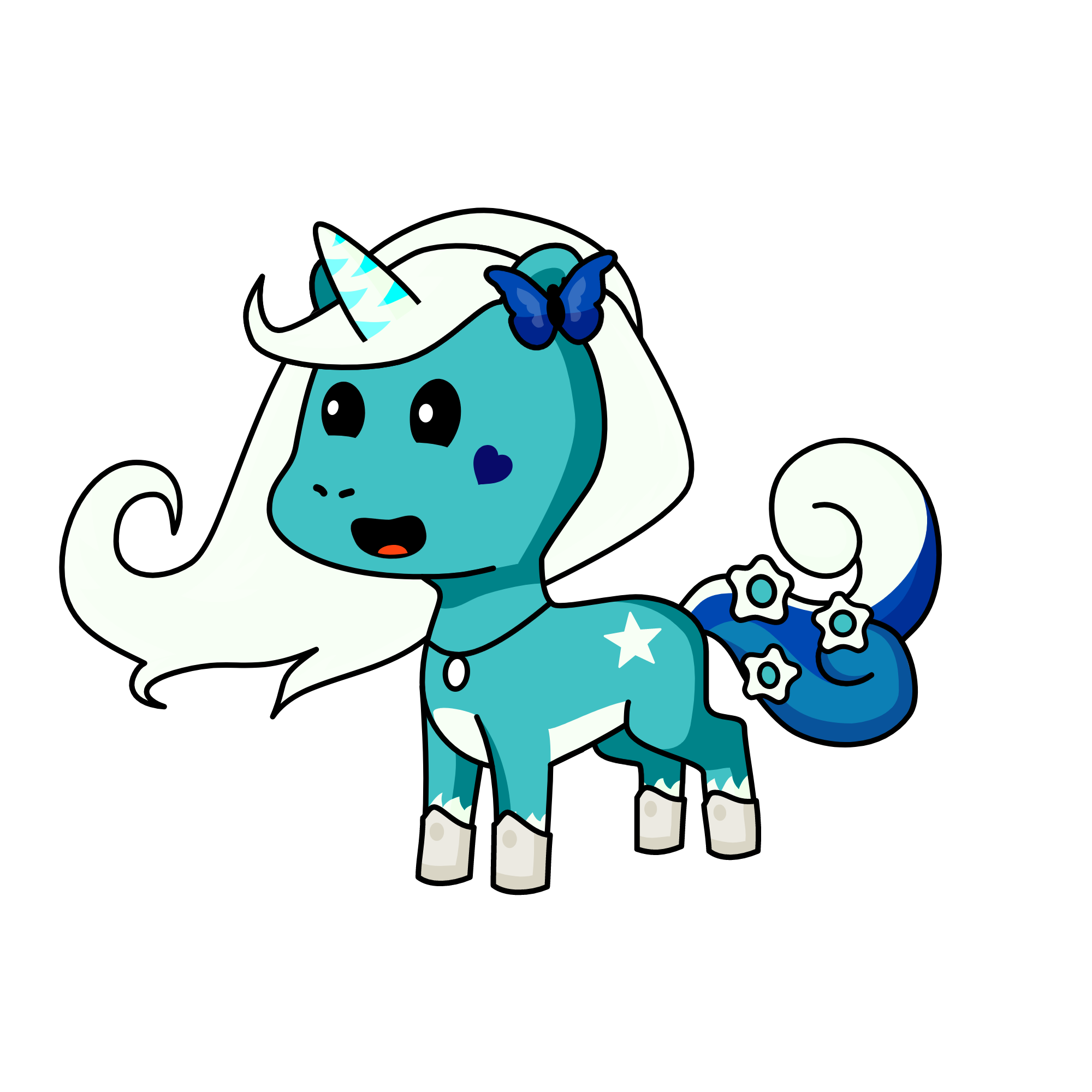 snowy, the unicorn