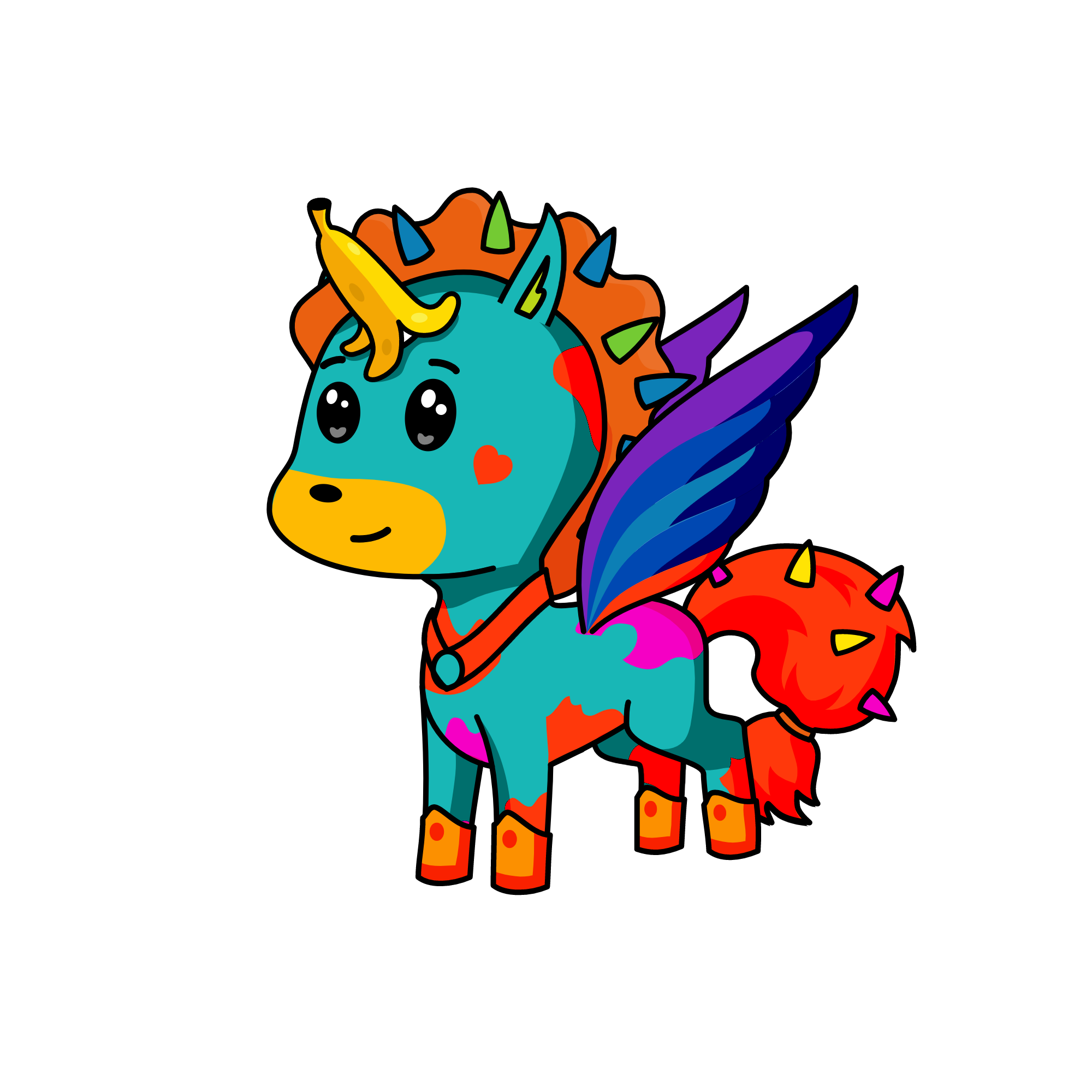 funny banana head, the unicorn