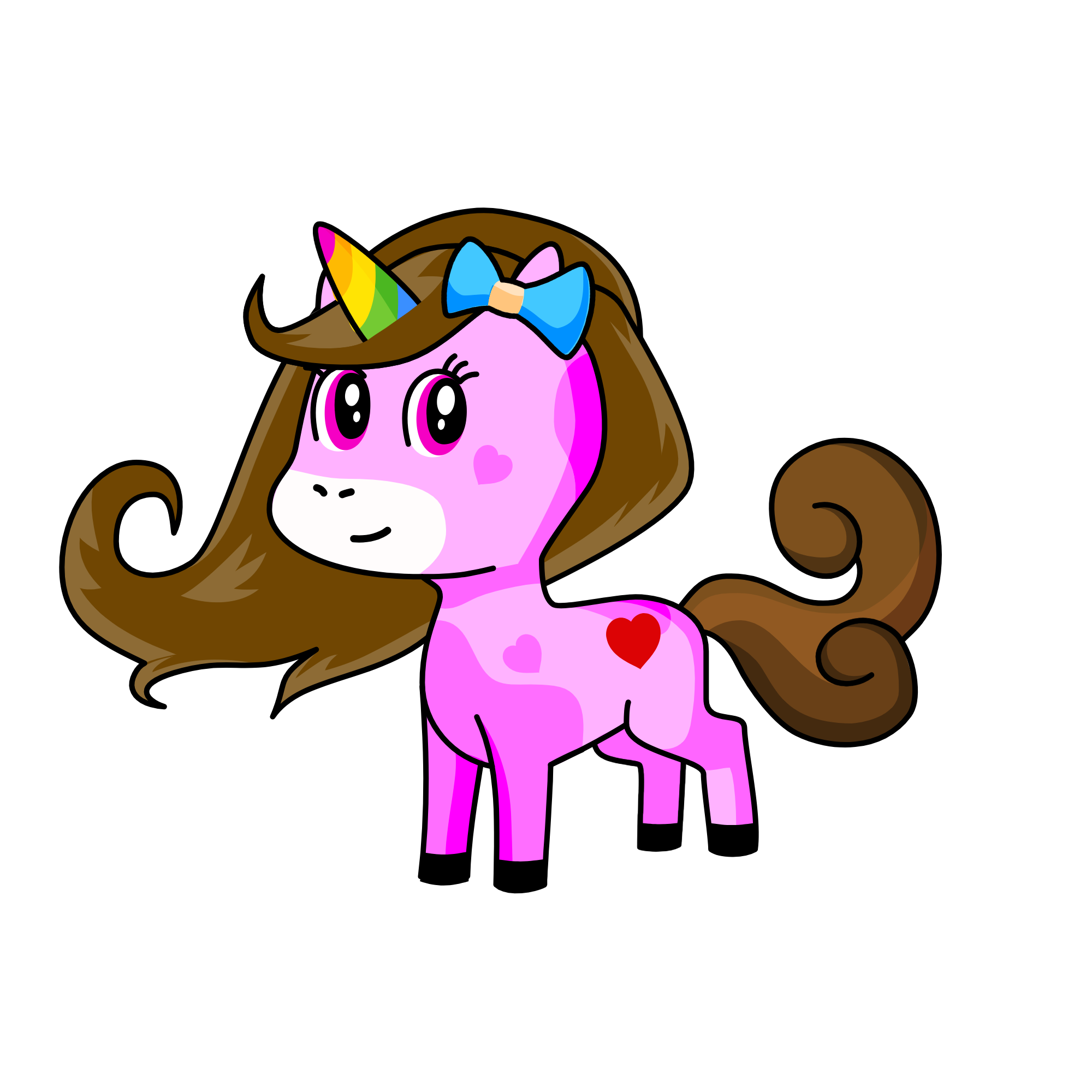 Pink Pony, the unicorn