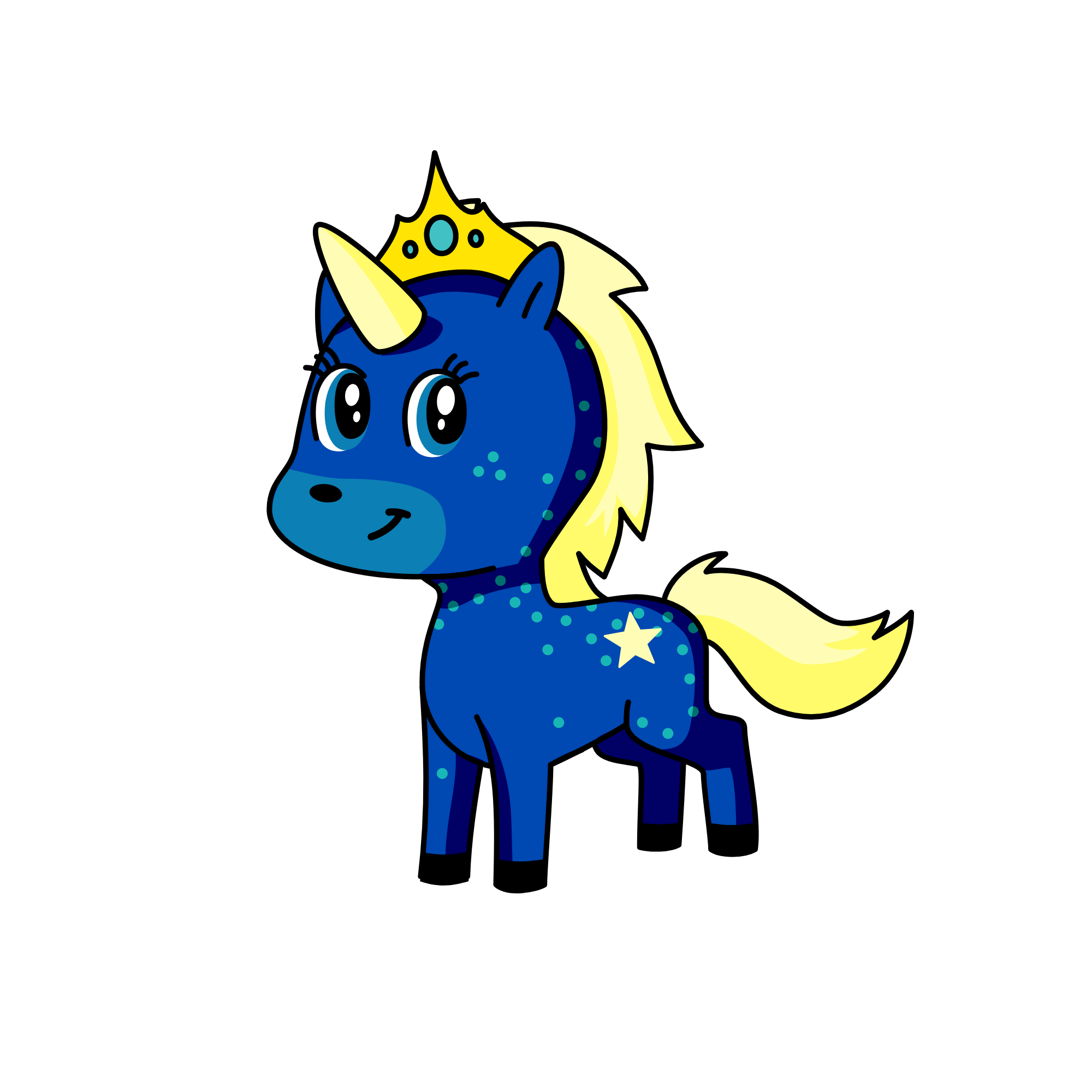 Night Qeen, the unicorn