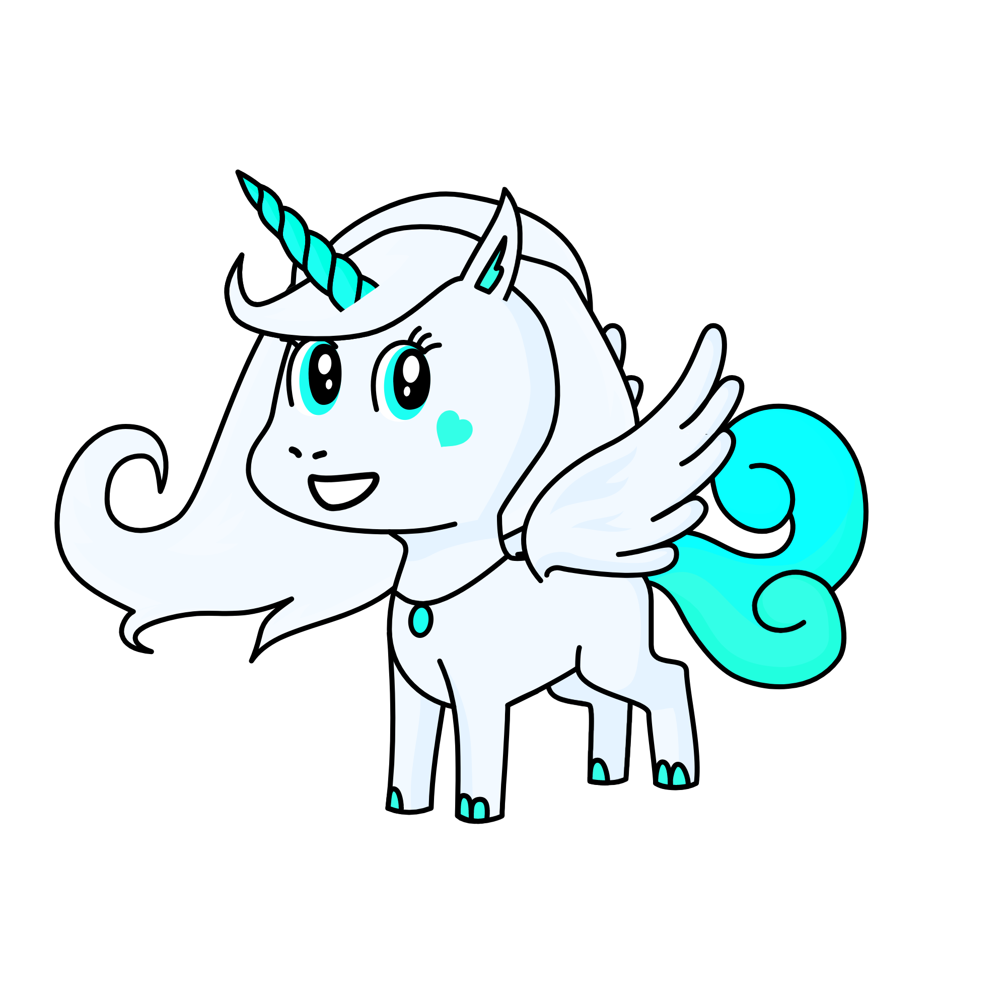 puff cloudy, the unicorn