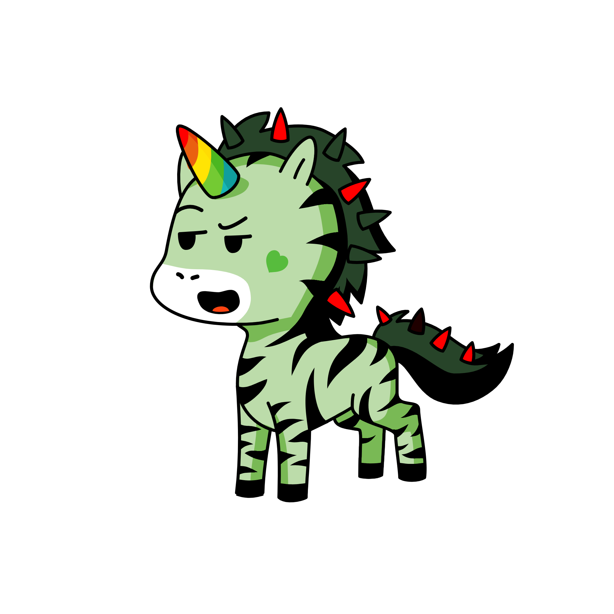 blacky, the unicorn