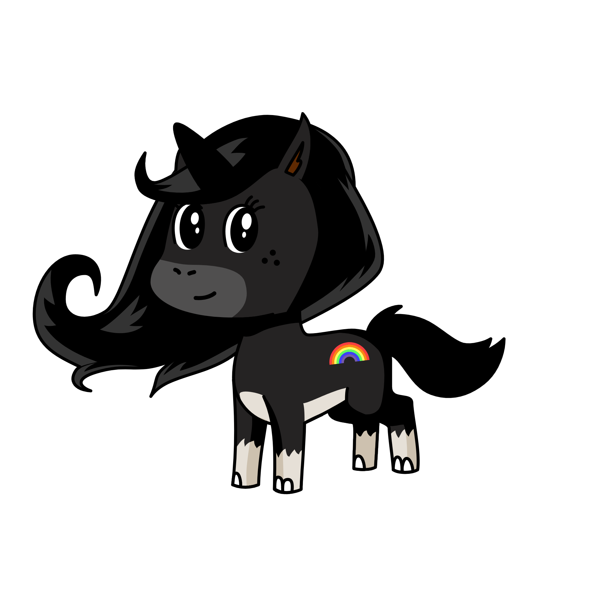 blacky, the unicorn