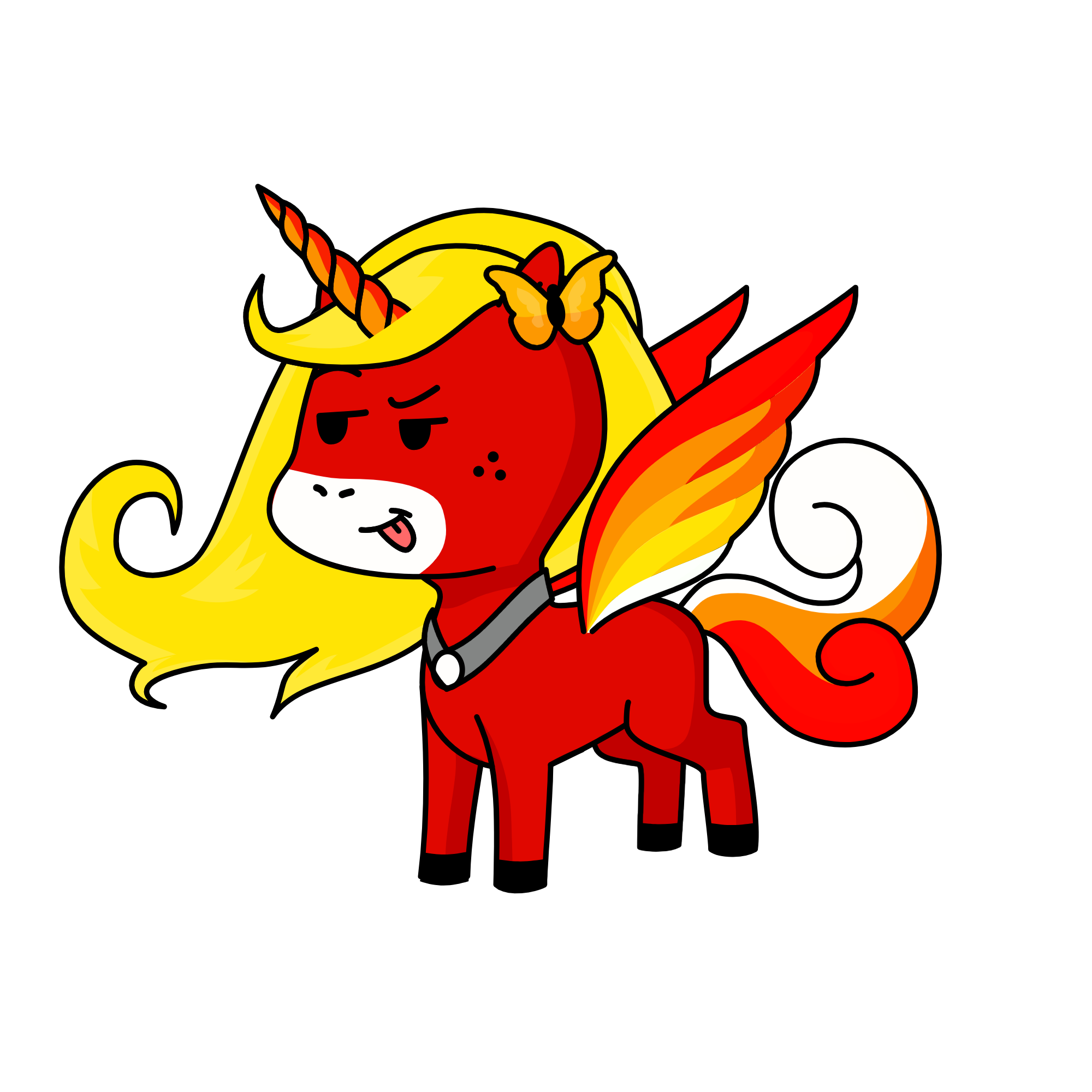 Flameš„, the unicorn