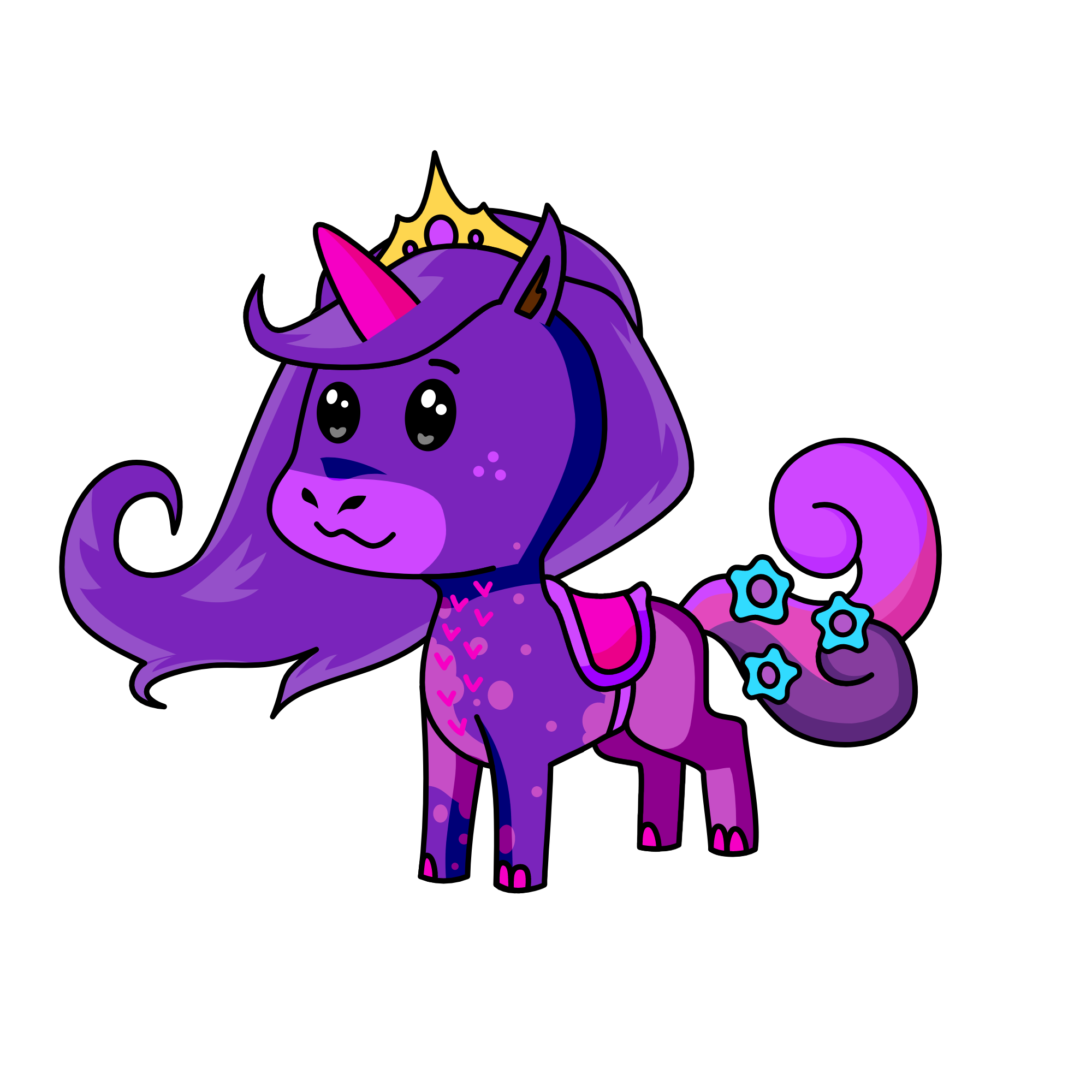 The Moon unicorn, the unicorn