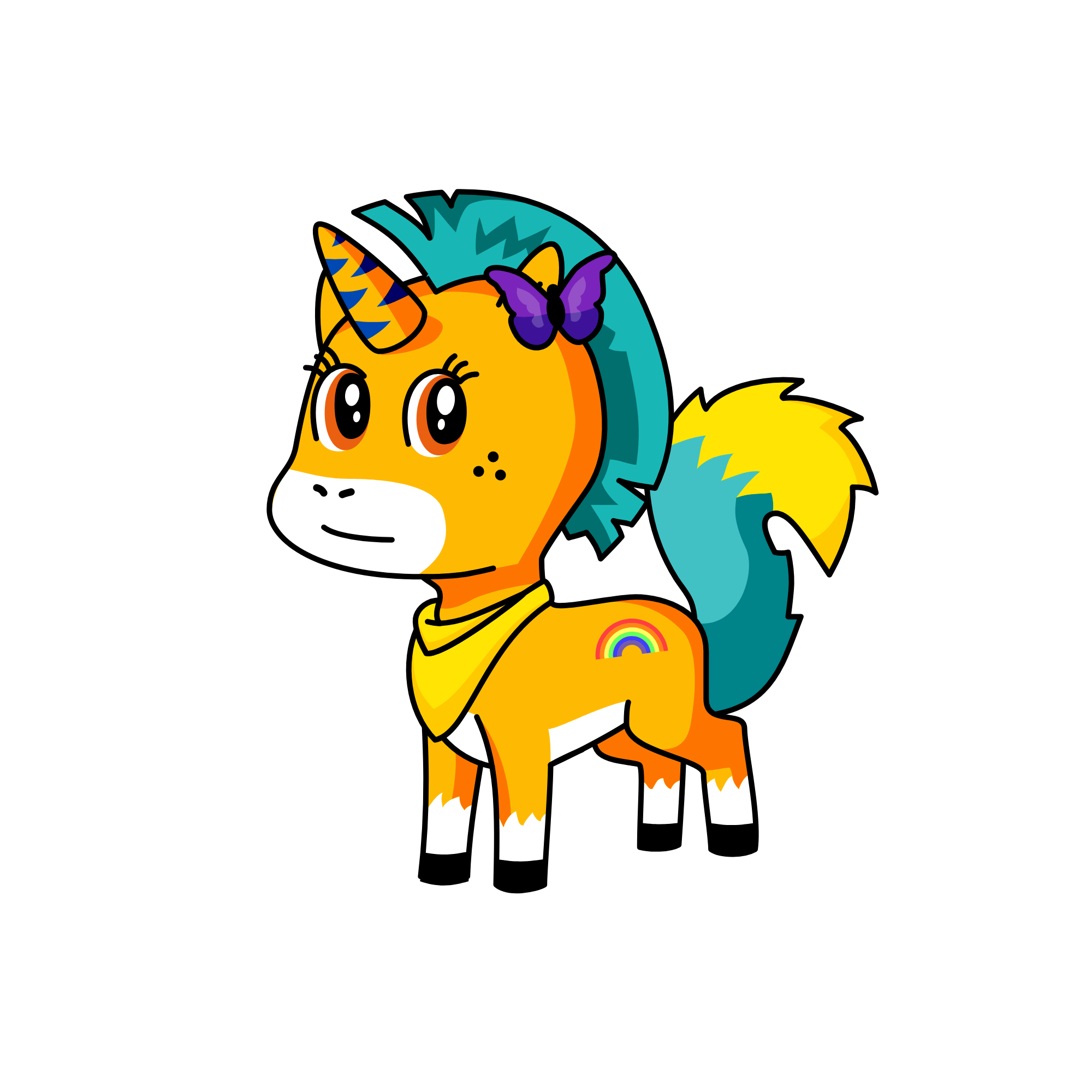 fox, the unicorn