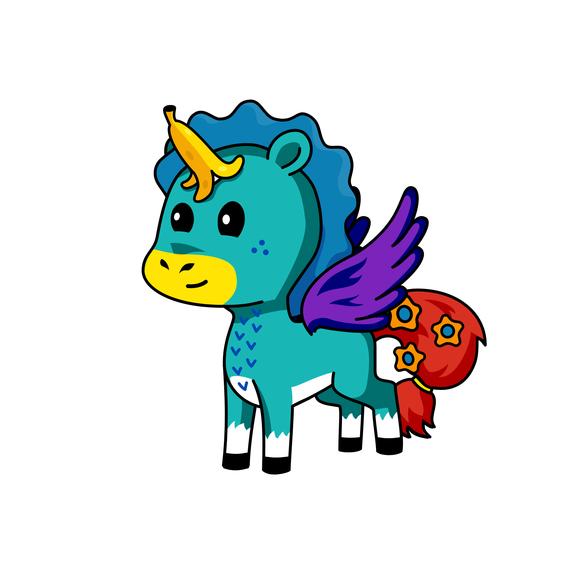"), the unicorn