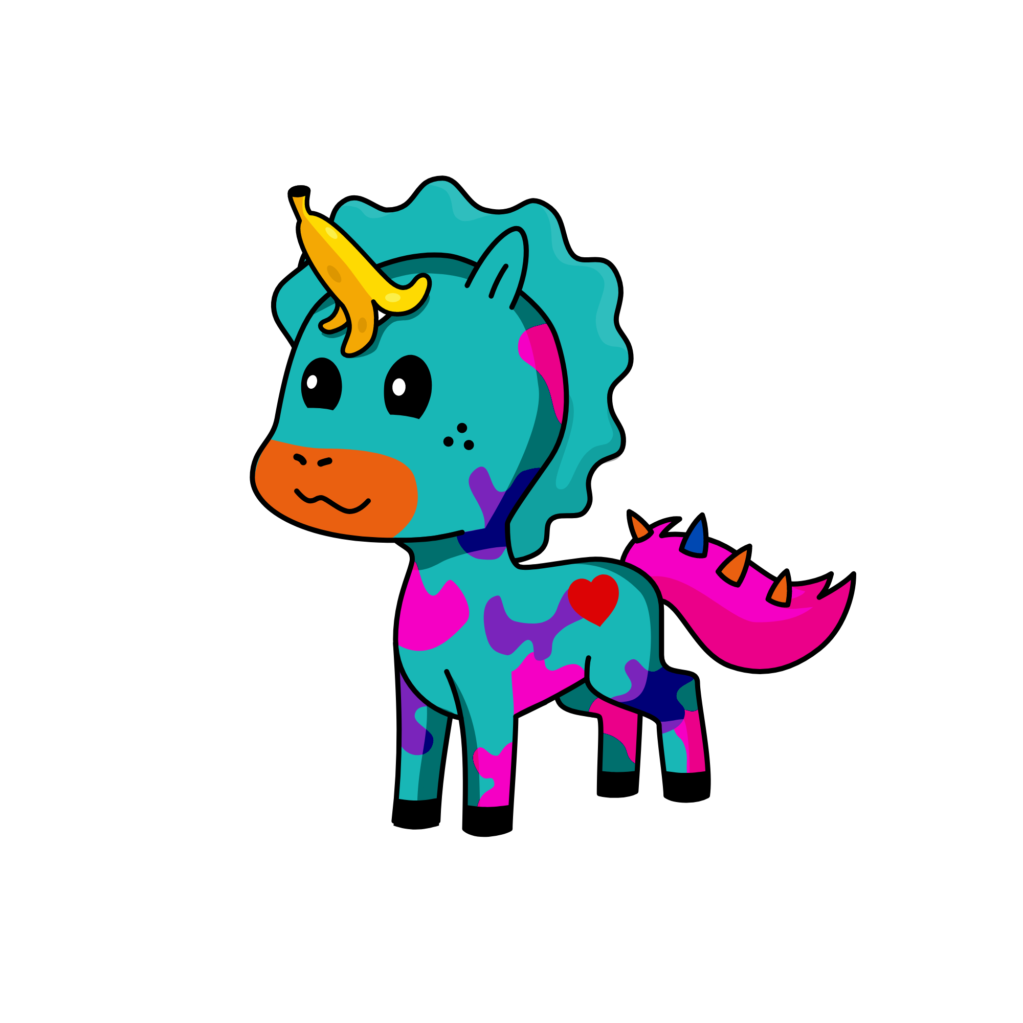 color, the unicorn