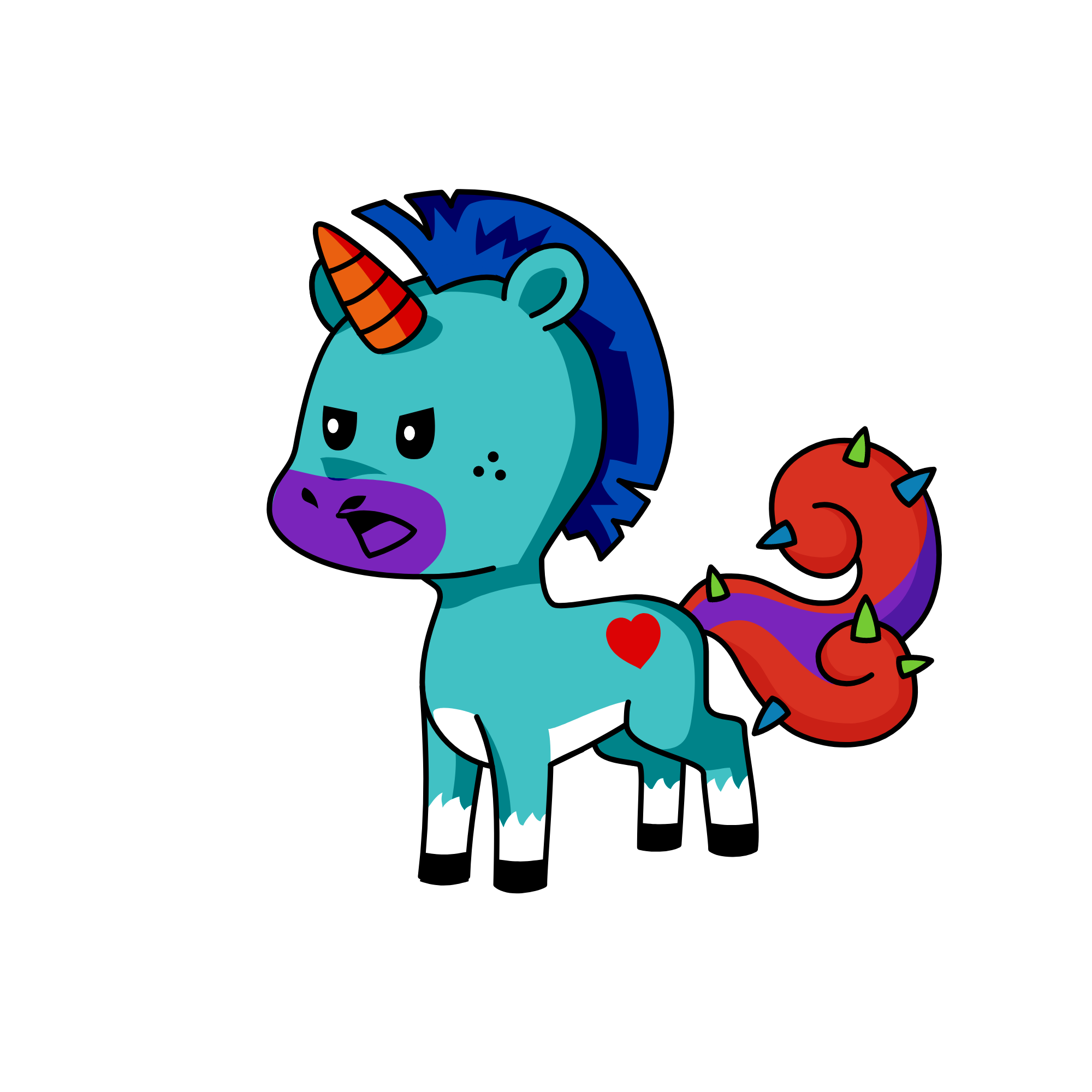 :), the unicorn
