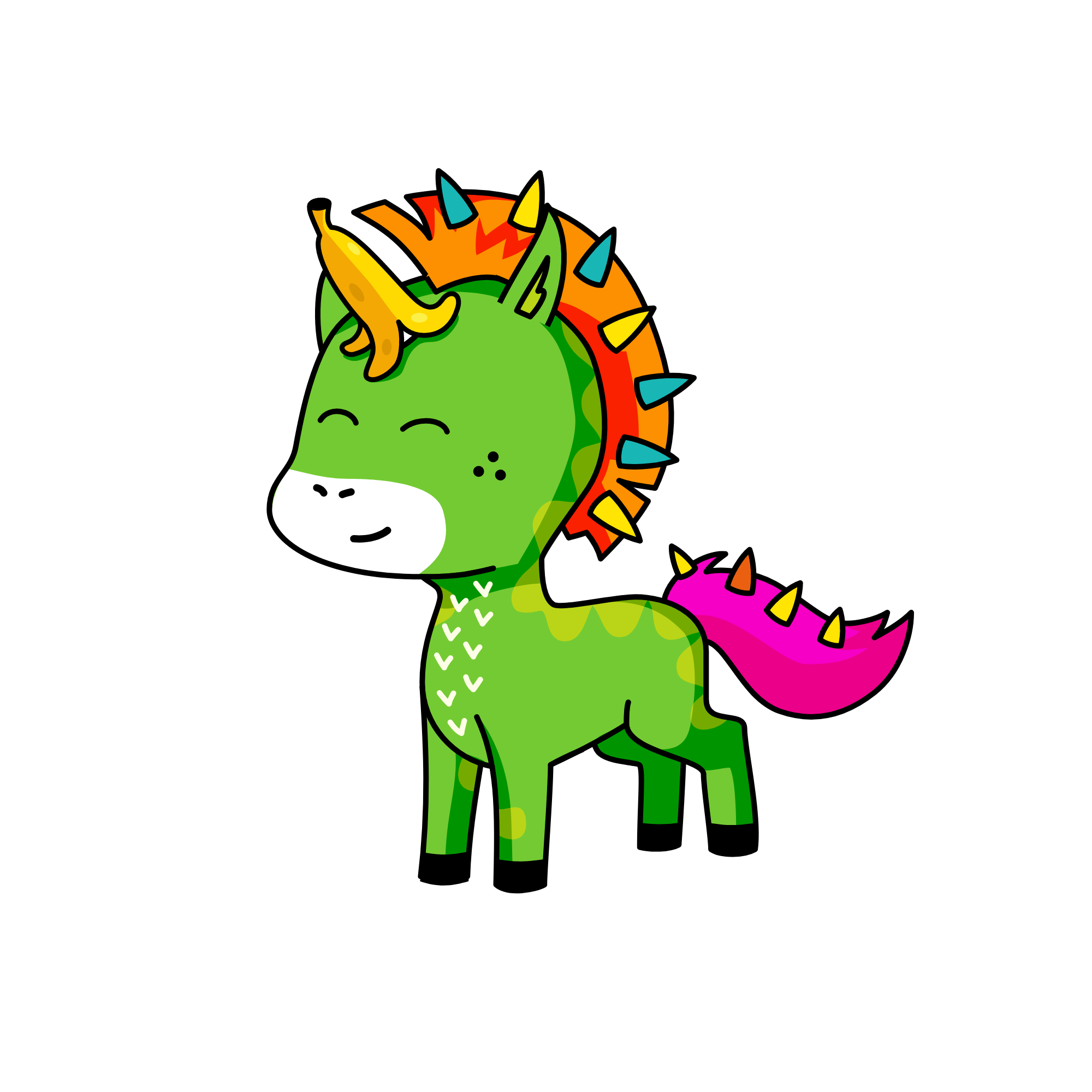 Bananín, the unicorn