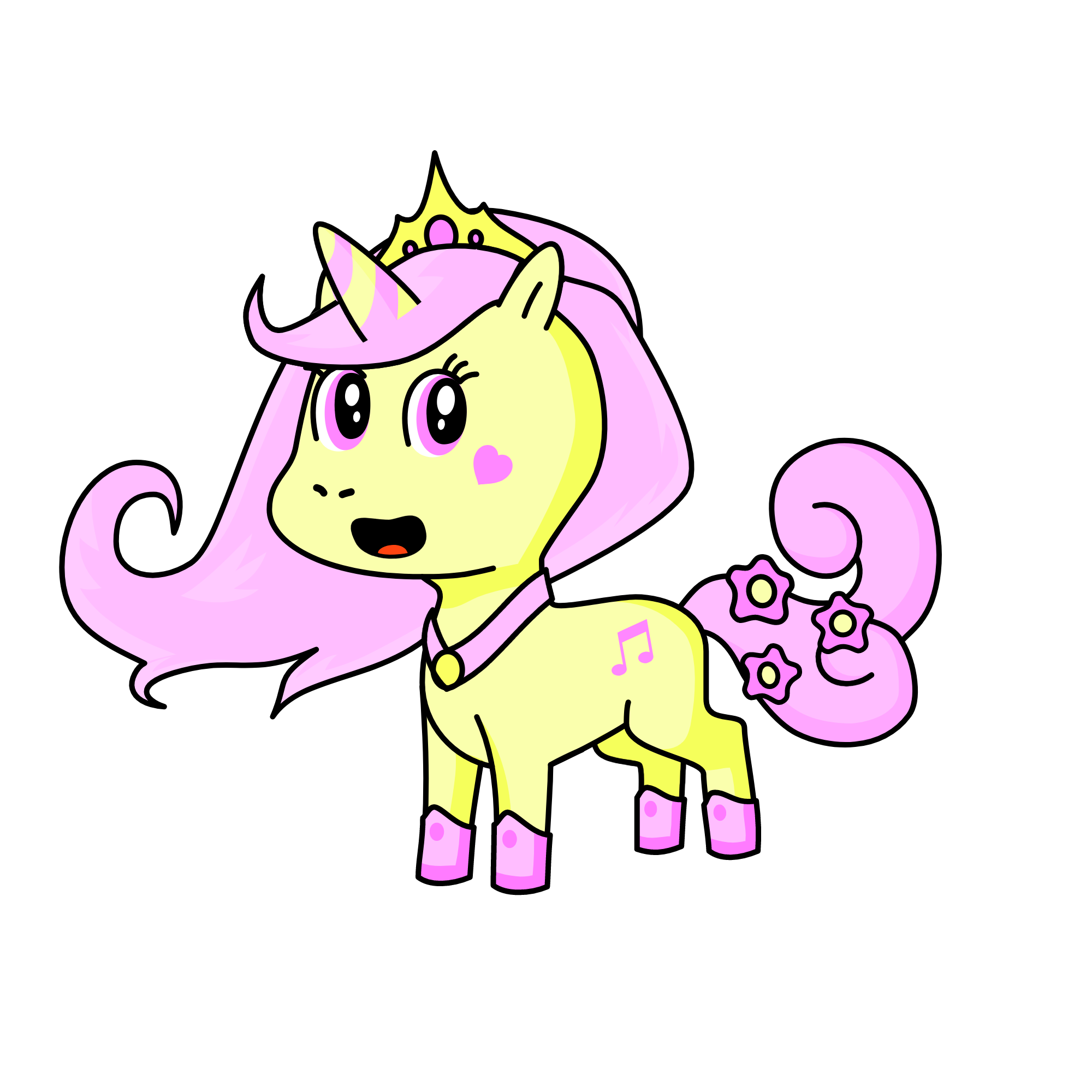 Melody, the unicorn