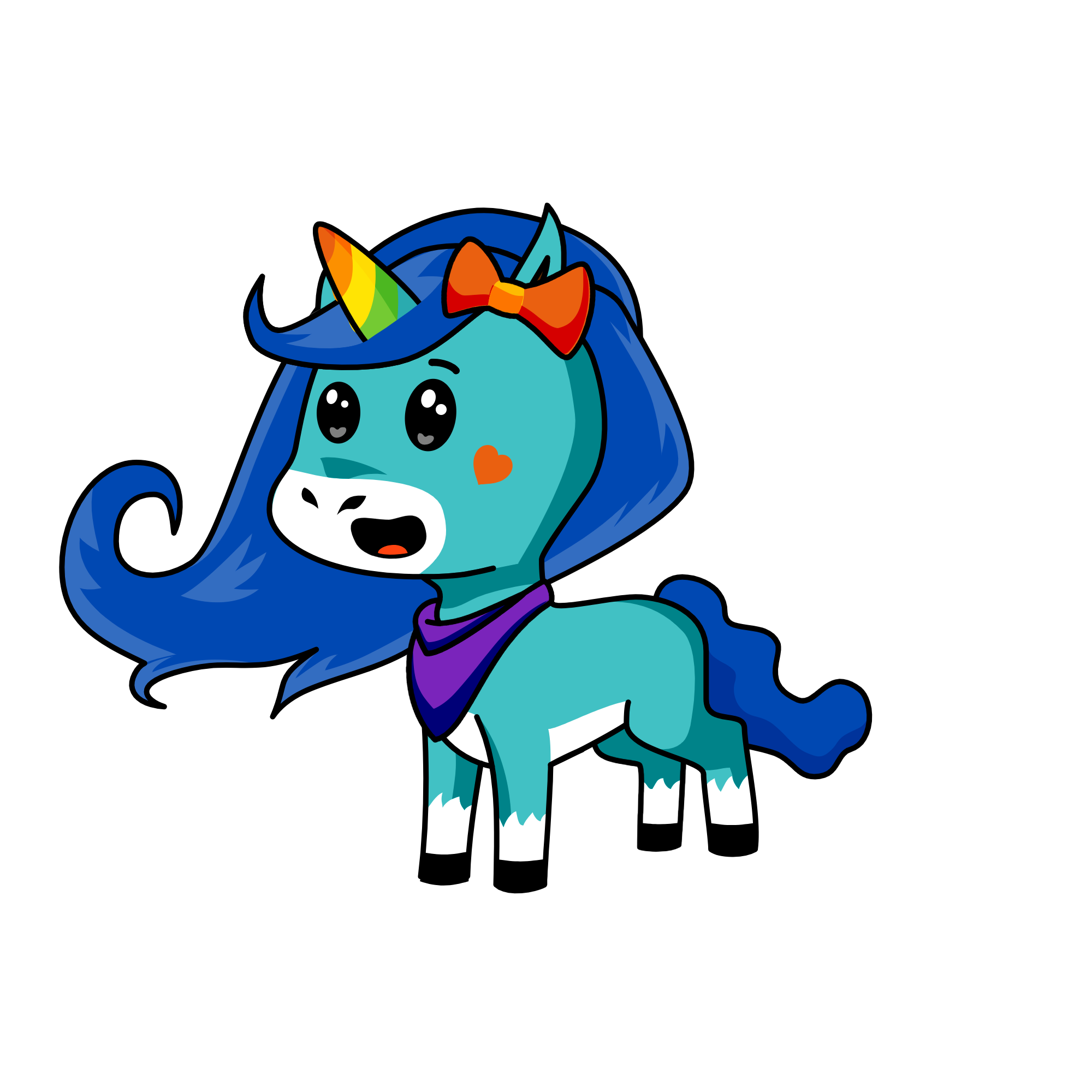 Bluebell, the unicorn