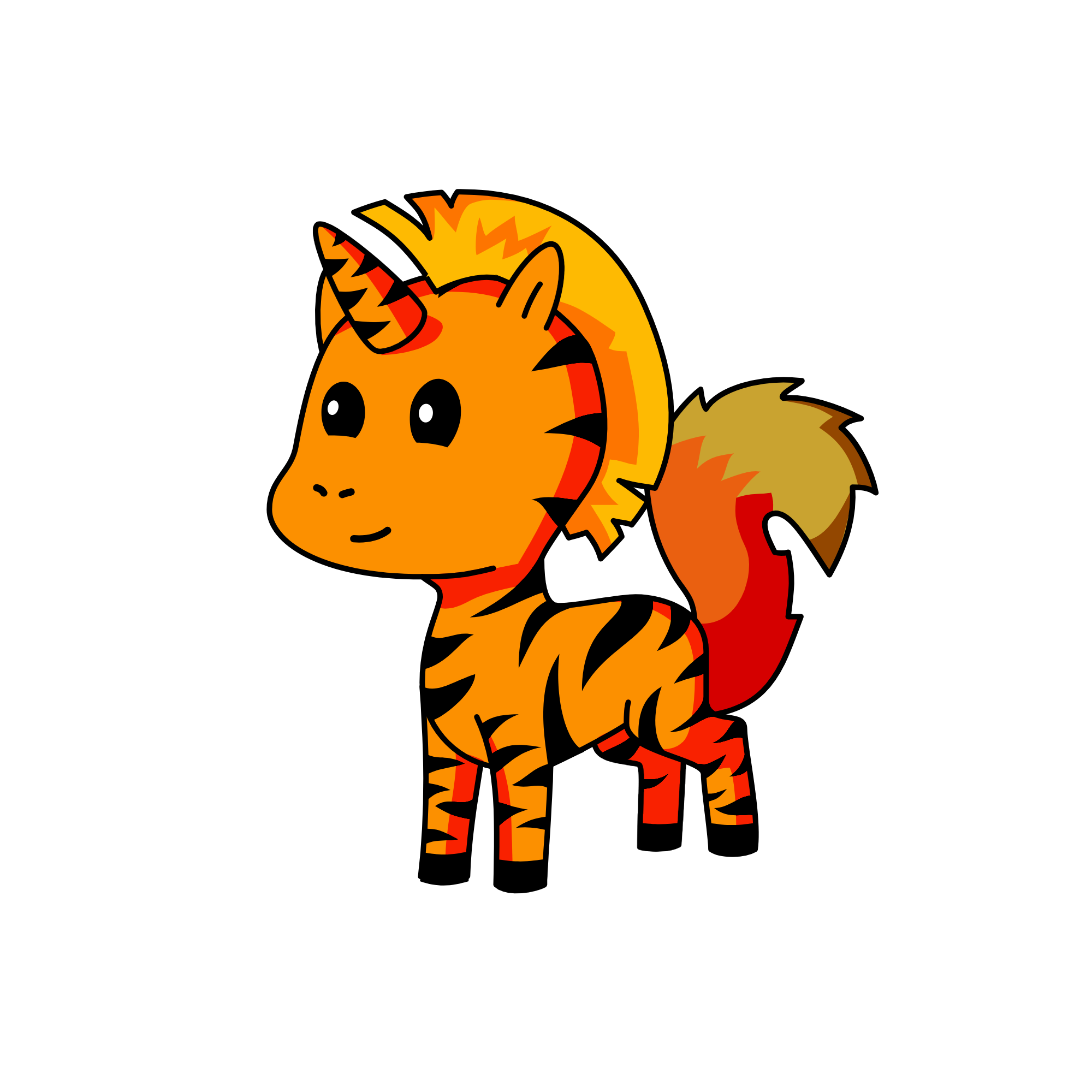 tiger, the unicorn
